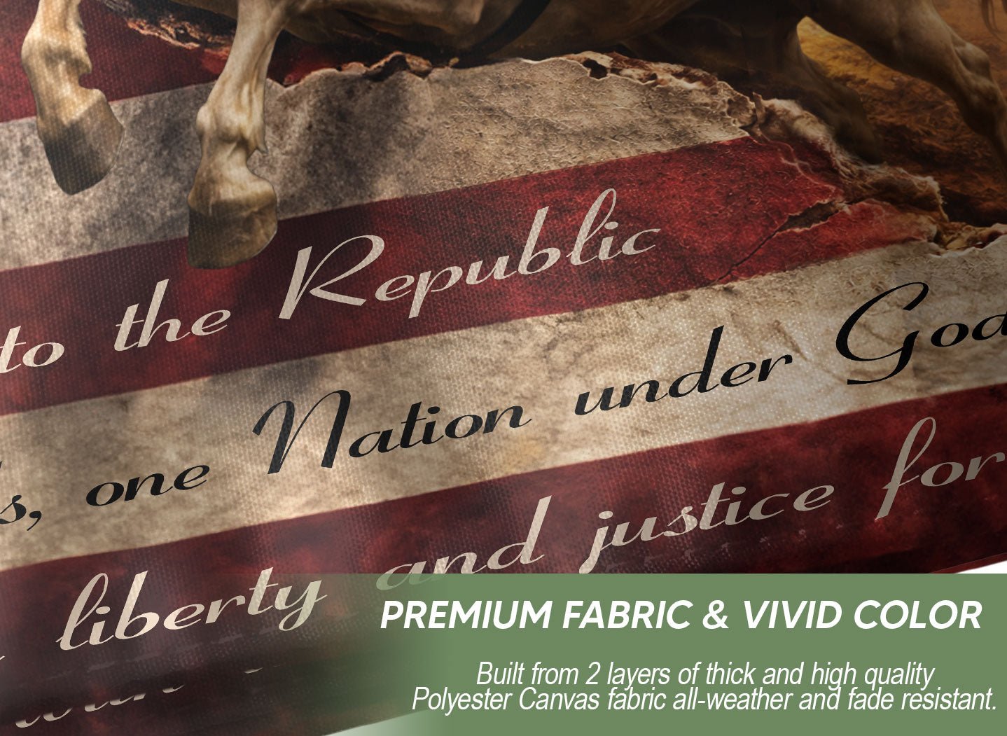 George Washington 250 Years of Freedom House Flag 1776-2026 Patriotic Eagle Decor - Rust Field Wear