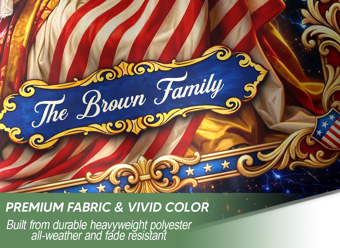 Custom Family Name Garden Flag America 250th Anniversary Betsy Ross Patriotic Banner