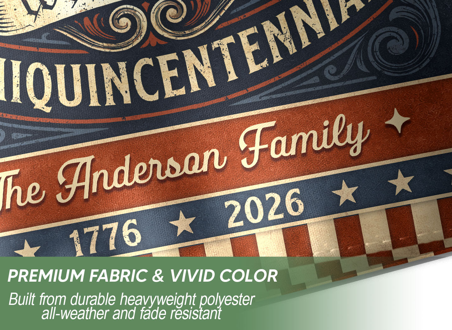 Personalized American Milestone Garden Flag – 250 Years Celebration with Eagle & “We the People” Design (1776–2026)