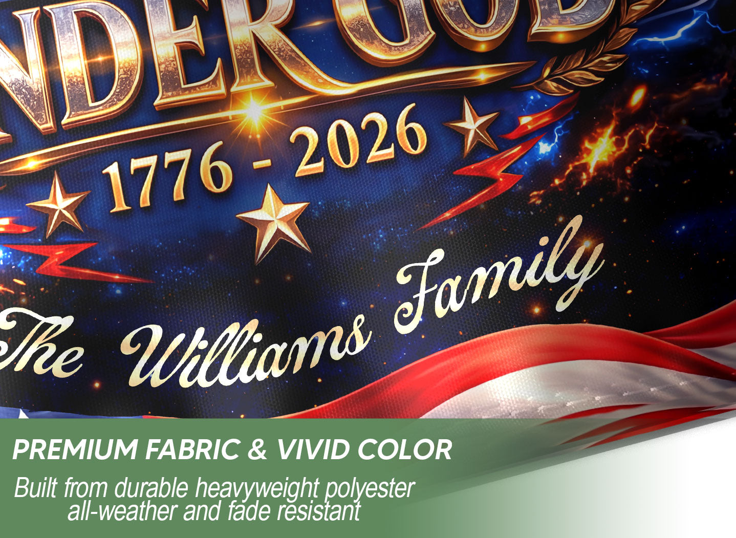 Personalized Faith & Freedom Garden Flag – 250-Year USA Tribute with Eagle and Cross Motif (1776–2026)