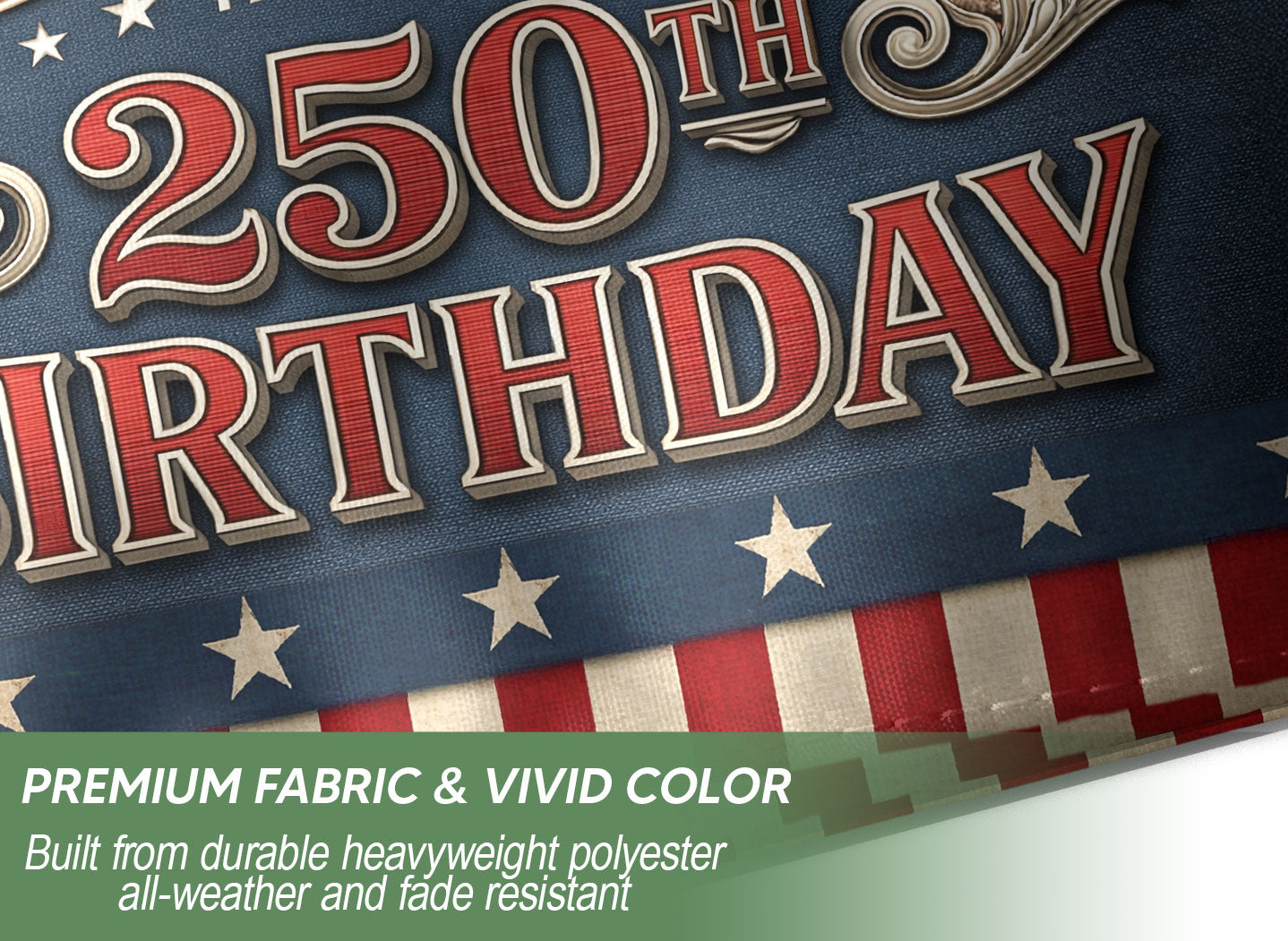250th Birthday United States House Flag - Fierce Eagle Patriotic Banner Home Decor