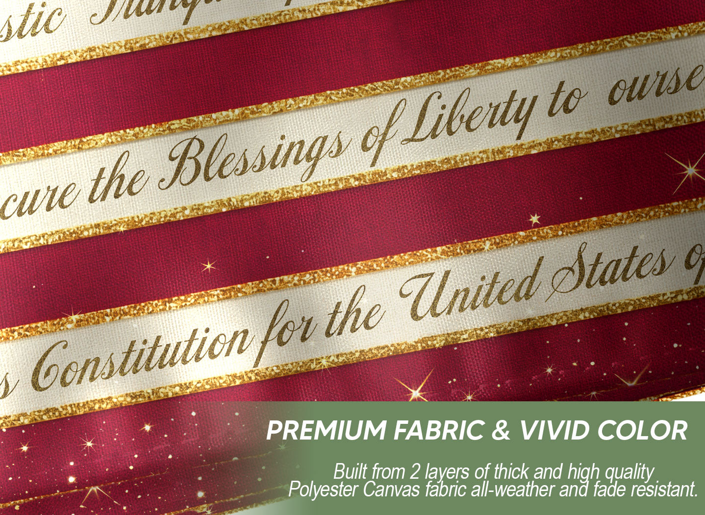 250 Years United States Flag - We The People Patriotic Home Banner 1776-2026
