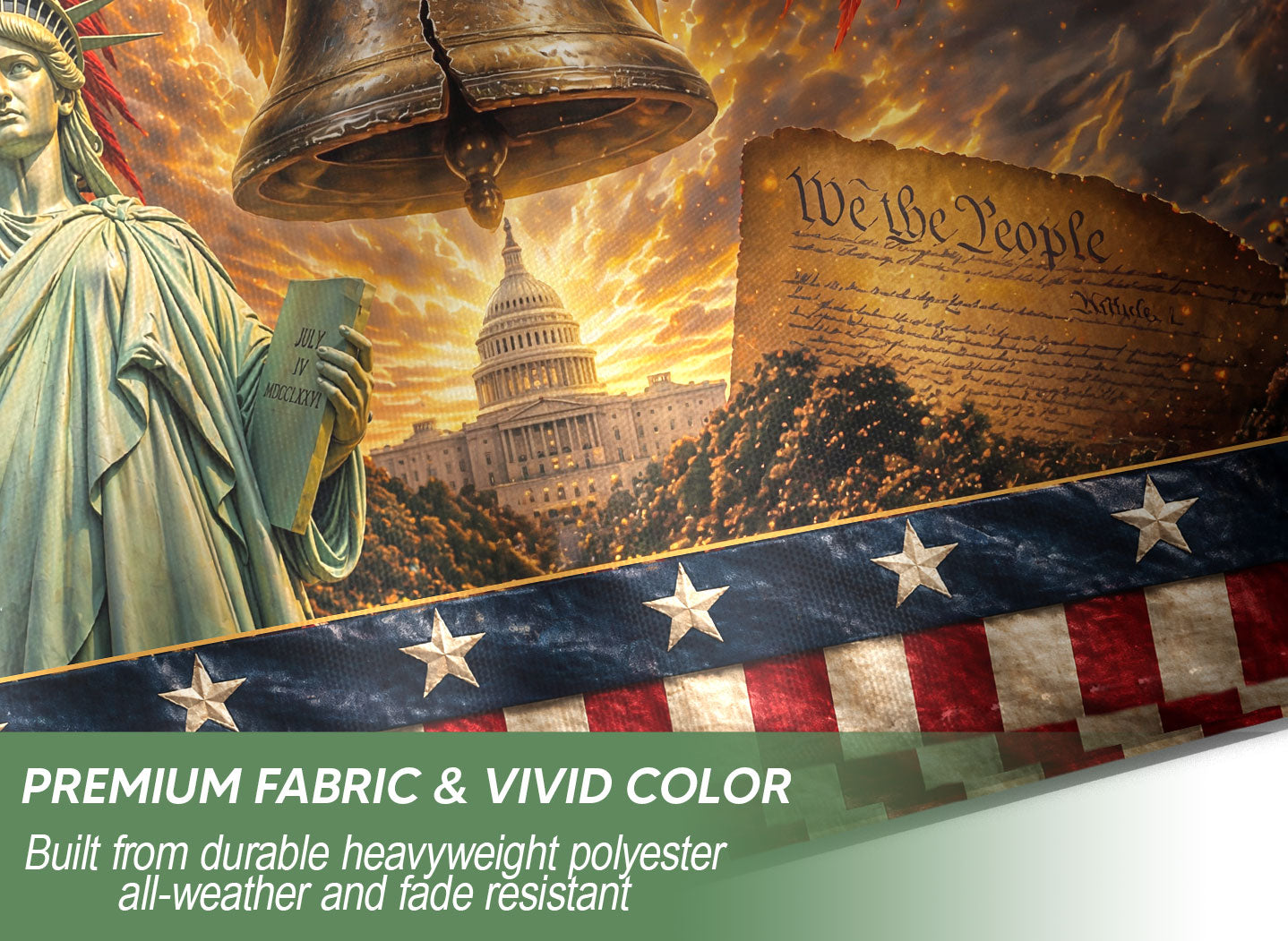 United States 250th Anniversary House Flag - Cinematic Liberty & Capitol Patriotic Banner