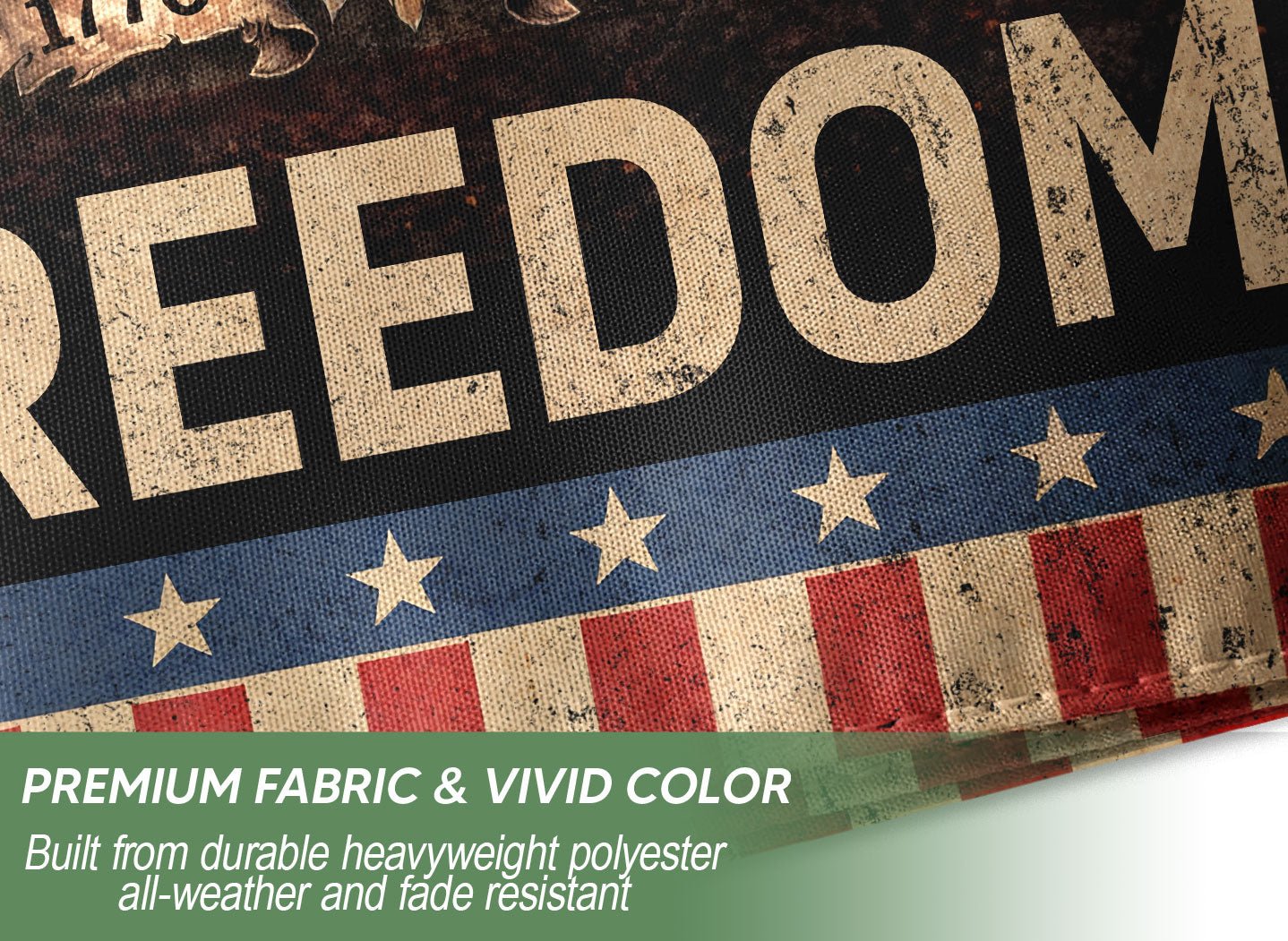 250 Years of Freedom Garden Flag Patriotic Eagle 1776-2026 Vintage 250th Anniversary USA Flag - Rust Field Wear