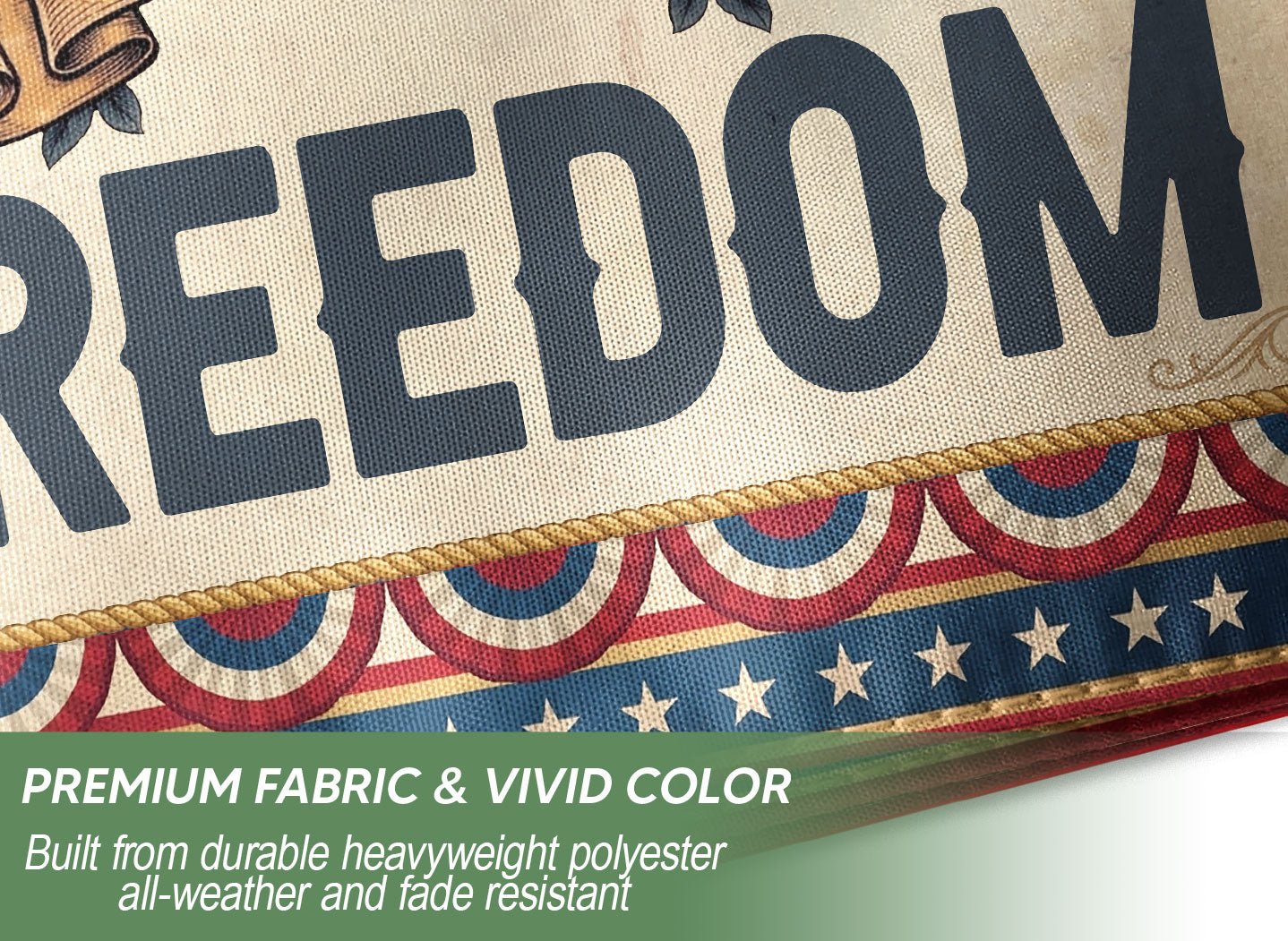 250 Years Freedom House Flag We The People Eagle 1776-2026 Patriotic USA 250th Anniversary Flag - Rust Field Wear