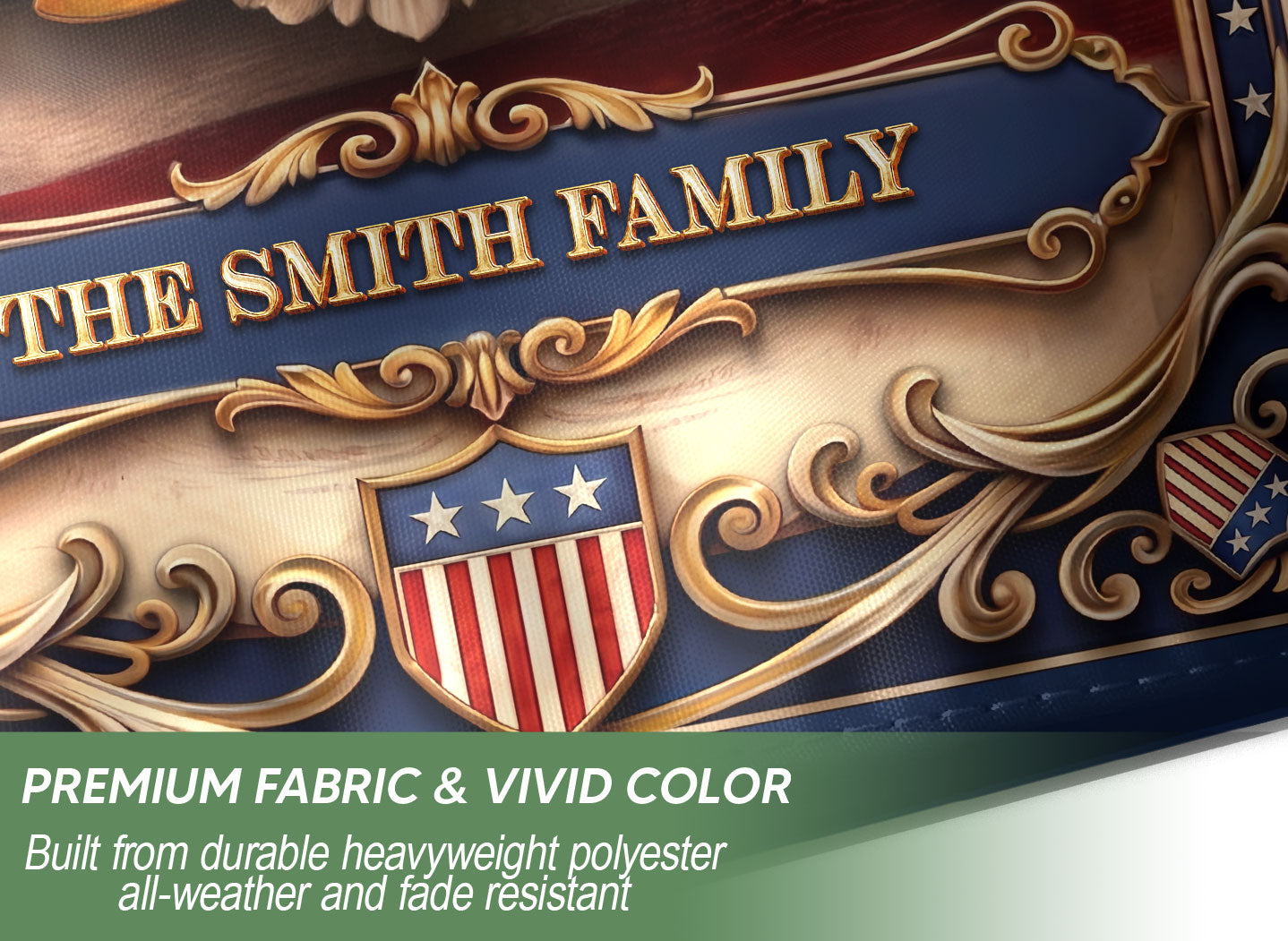 Custom Family Name 250 Years We The People Patriot Eagle Garden Flag Banner