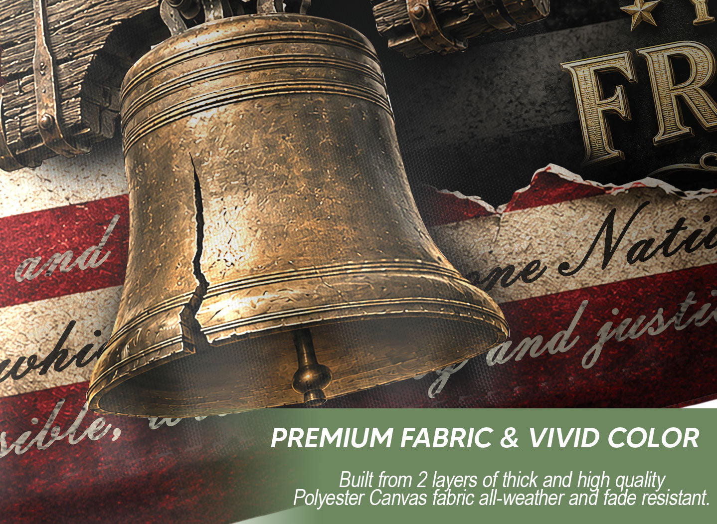 Commemorative 250 Years of Freedom Flag 1776-2026 Bald Eagle Liberty Bell Patriotic US Banner