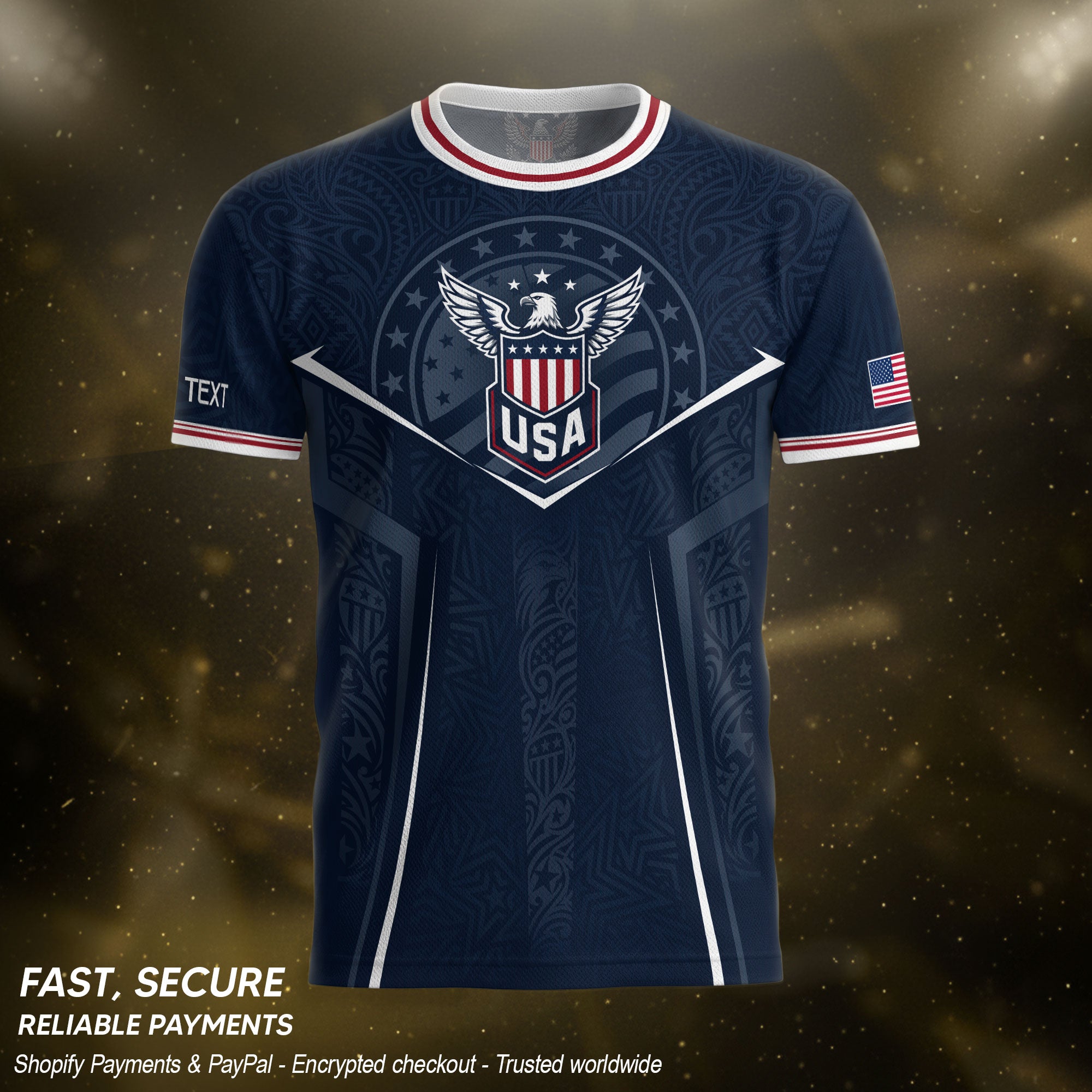 USA Soccer Jersey Custom Name Number Vintage Map Patriotic Cream Football Team Shirt
