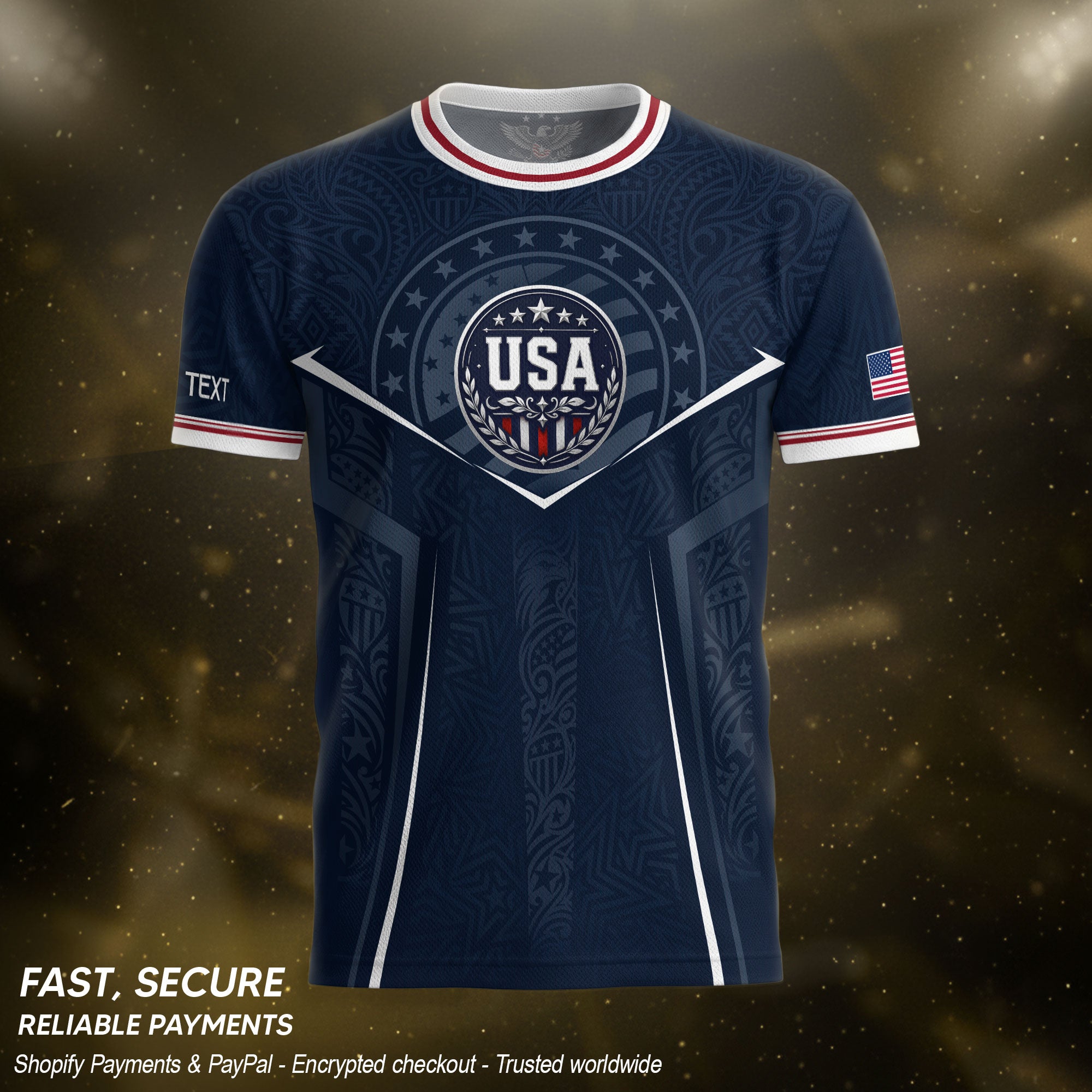 USA Soccer Jersey Custom Name Number Vintage Map Patriotic Cream Football Team Shirt