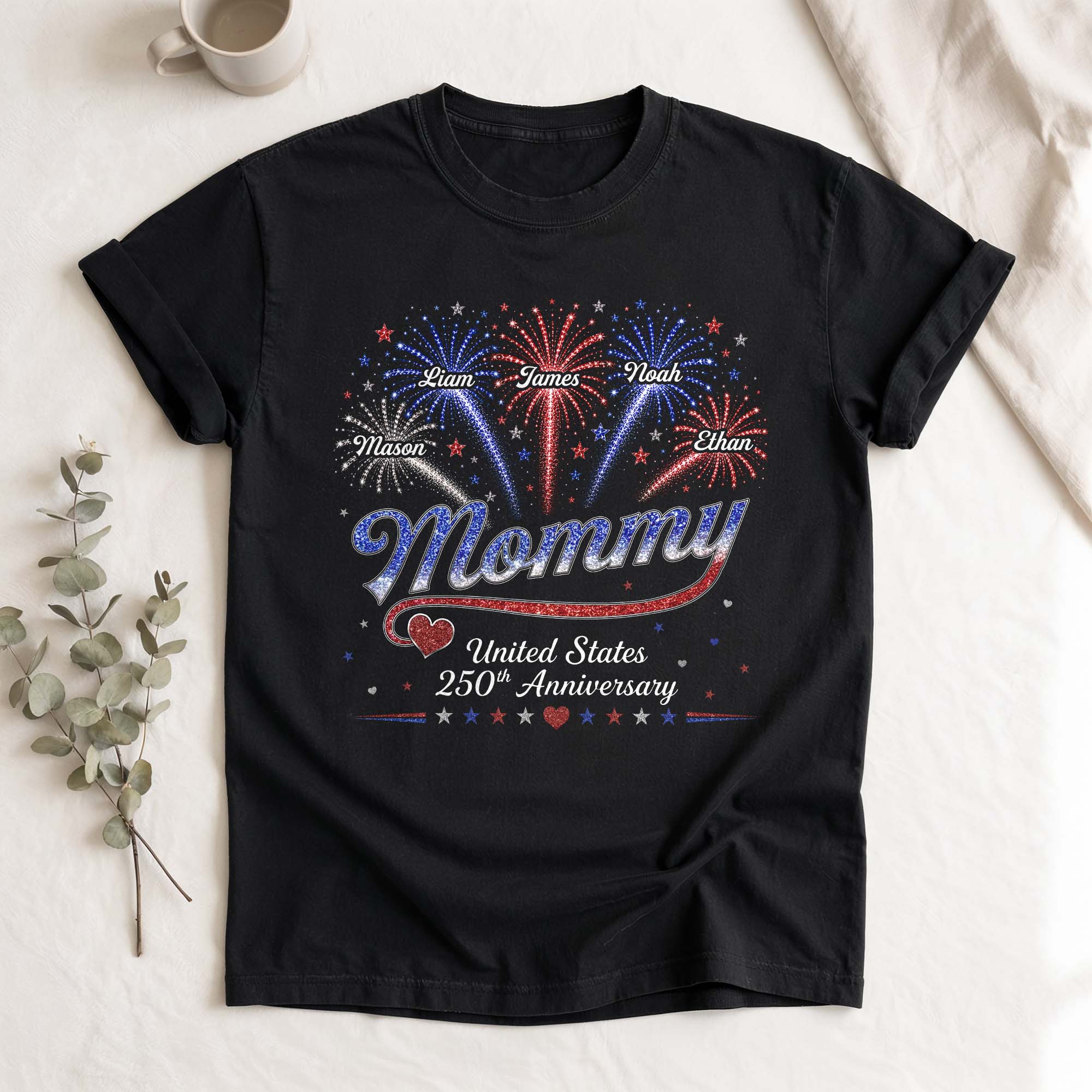 United States 250th Anniversary Shirts Custom Names Personalized Title All Ages Tee