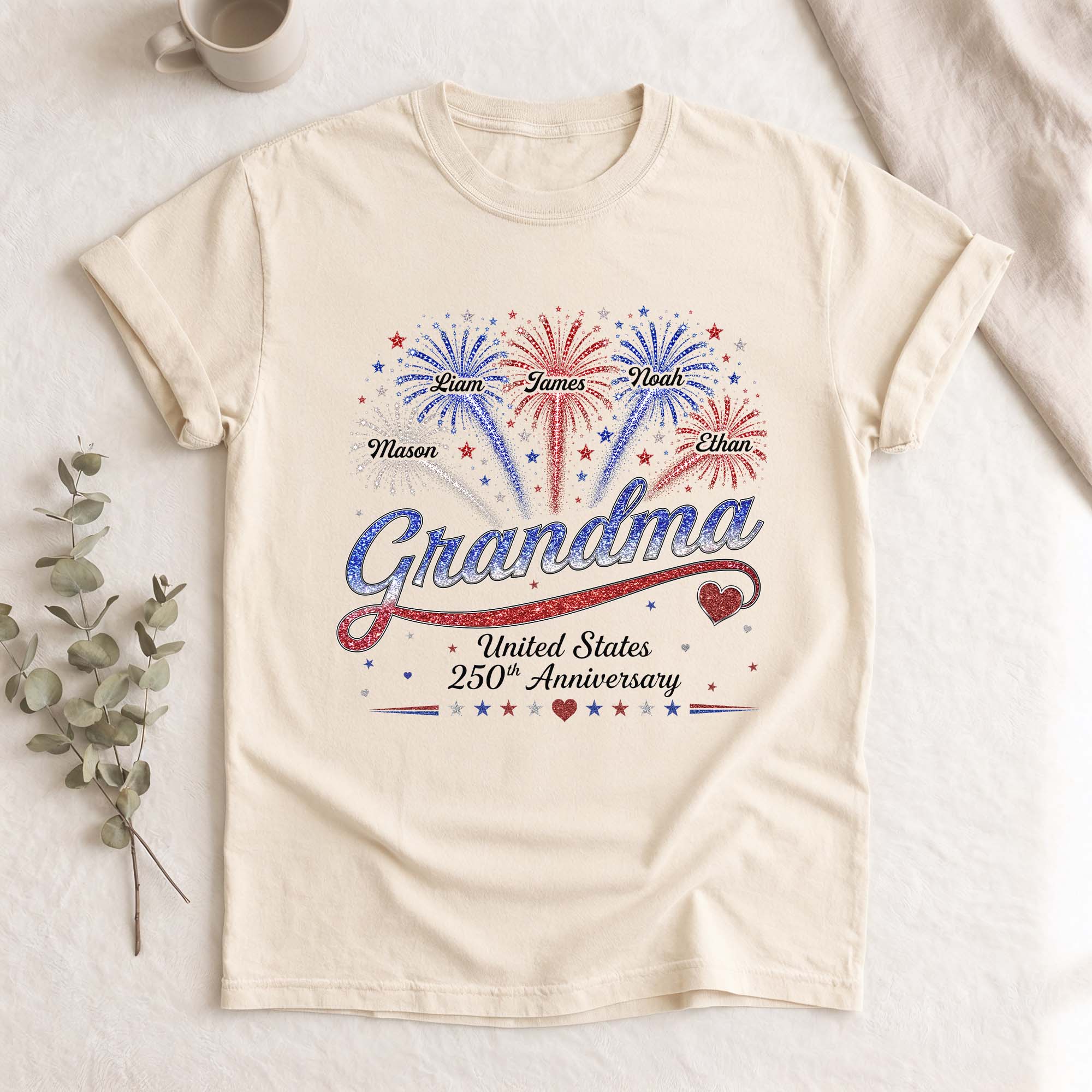 United States 250th Anniversary Shirts Custom Names Personalized Title All Ages Tee