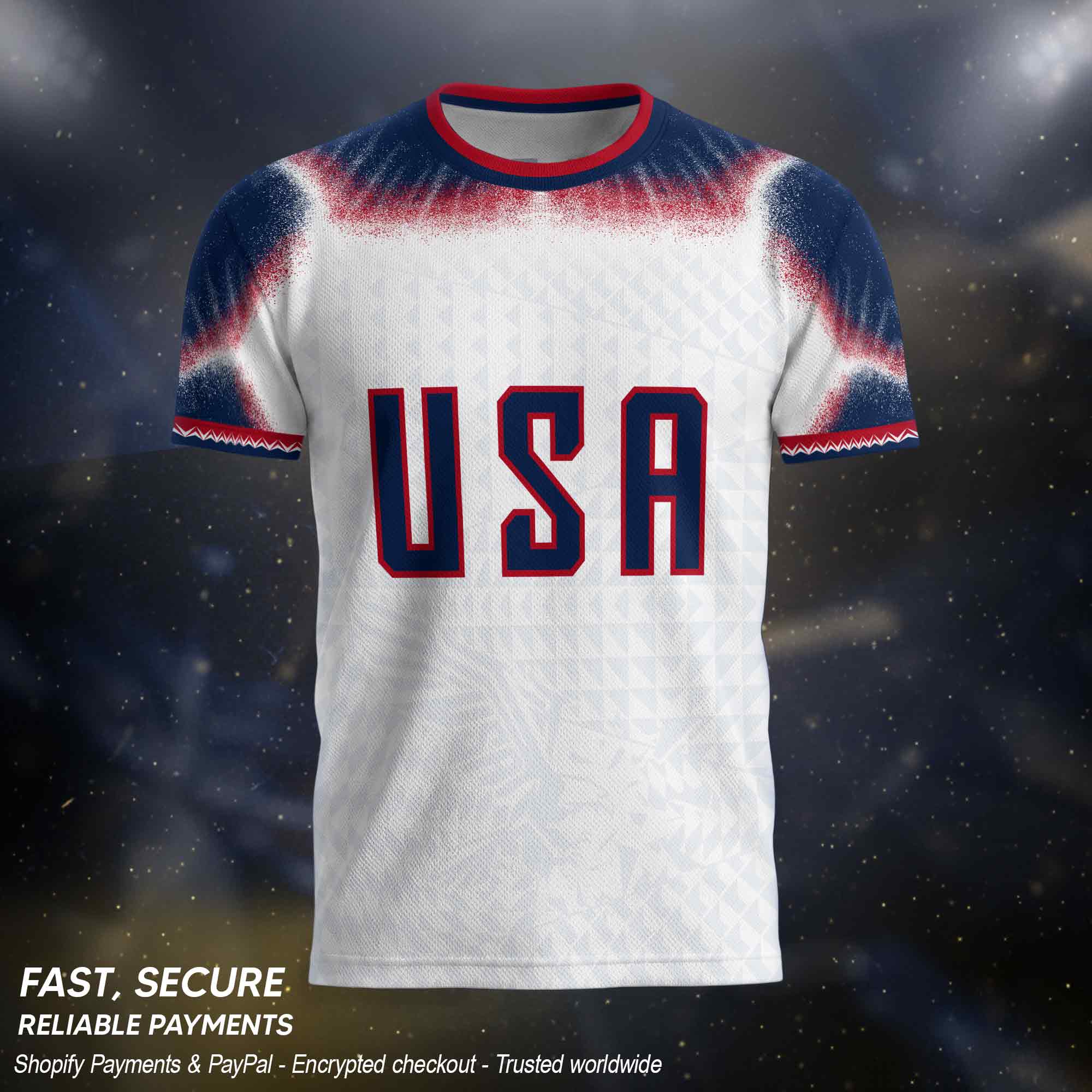 Custom USA Adult Soccer Jersey Personalized Football Shirt with Name and Number - Rust Field Wear