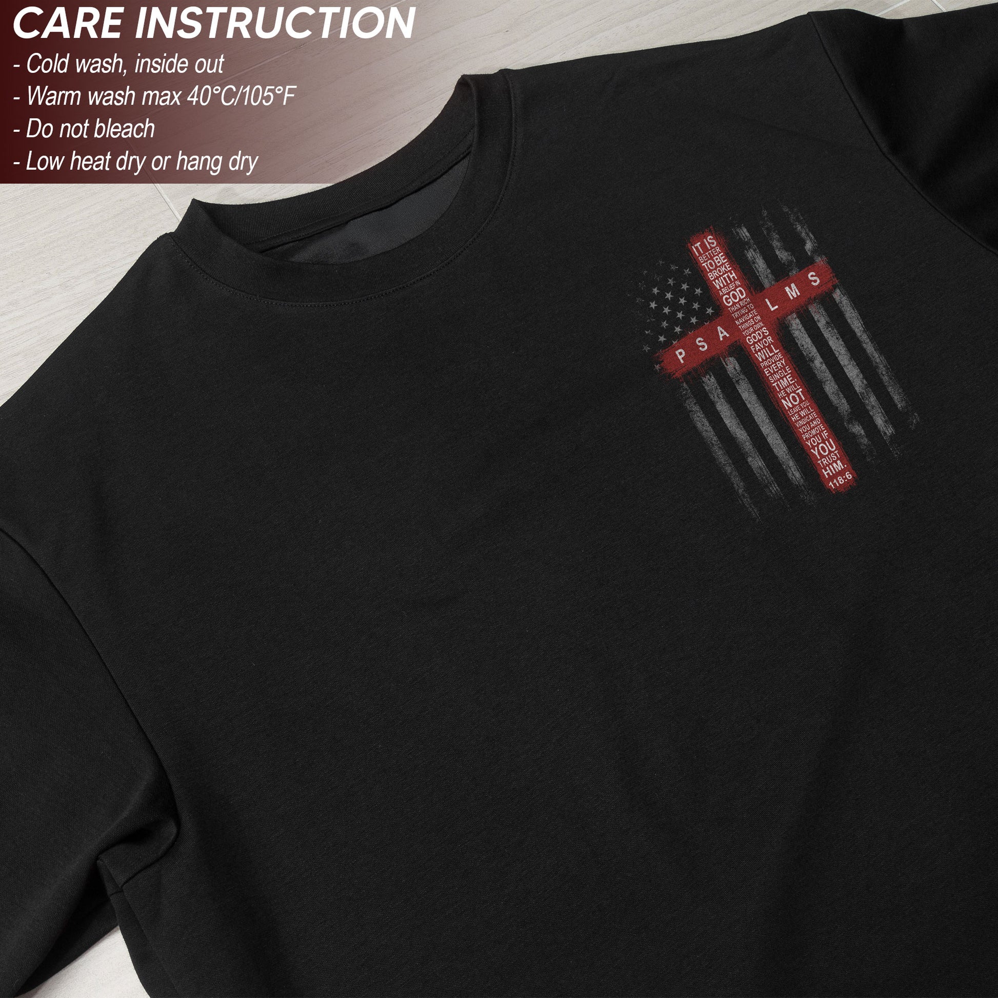 Faith Over Fear T Shirt Christian Cross Psalms 118 6 Bible Verse Religious Apparel Tee - Rust Field Wear