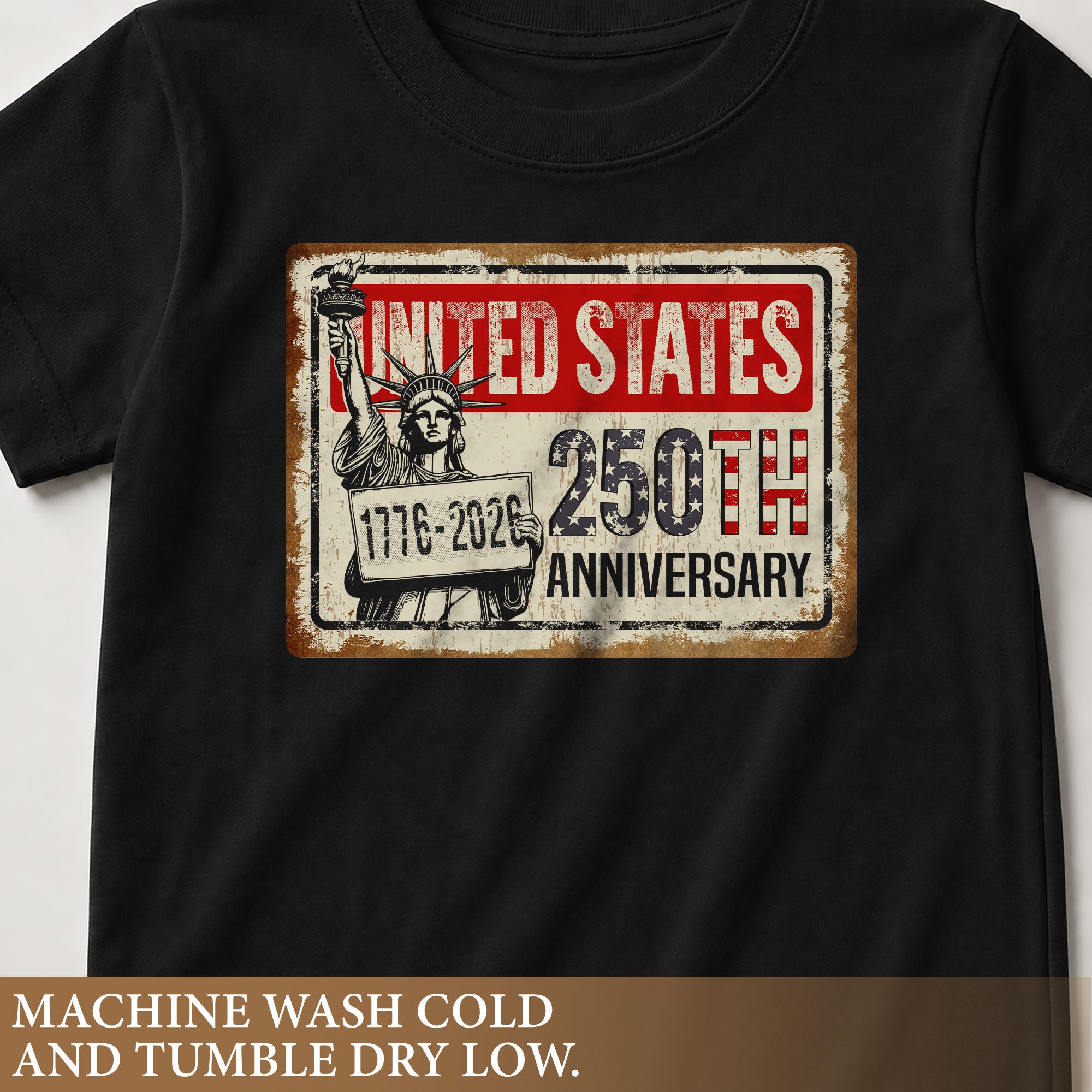 Kids United States 250th Anniversary T-Shirt 1776–2026 Patriotic Freedom Youth Tee