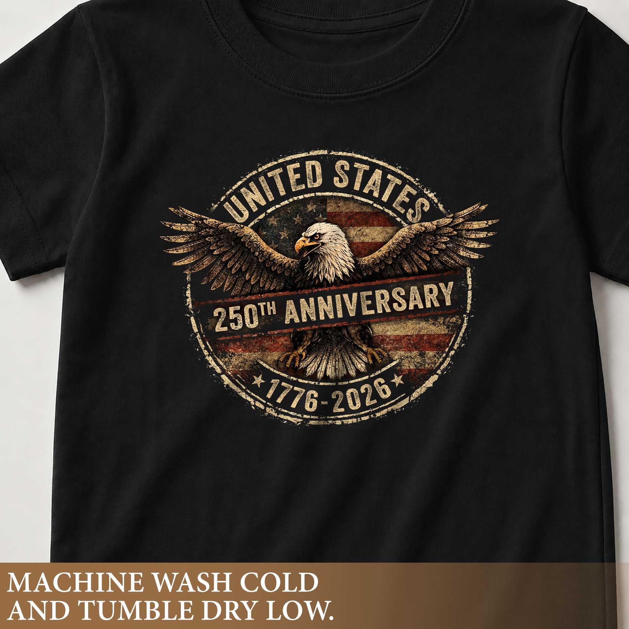 Kid T-Shirt United States 250th Anniversary | Patriotic 1776-2026 Eagle Boys Girls Shirt
