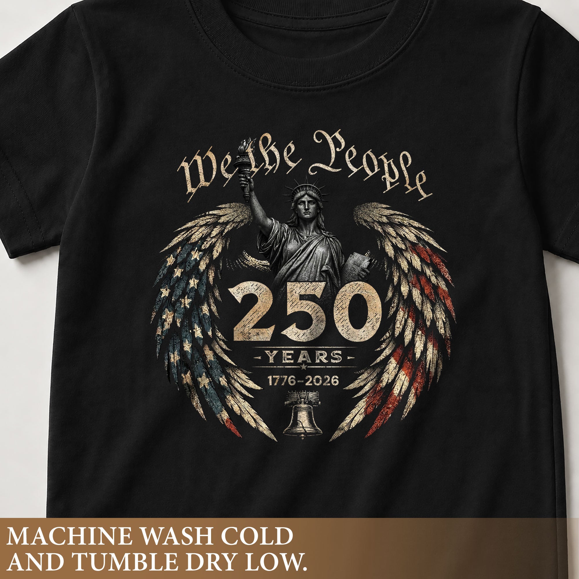 We The People 250 Years Kids Shirt 1776–2026 Patriotic Liberty Youth Tee