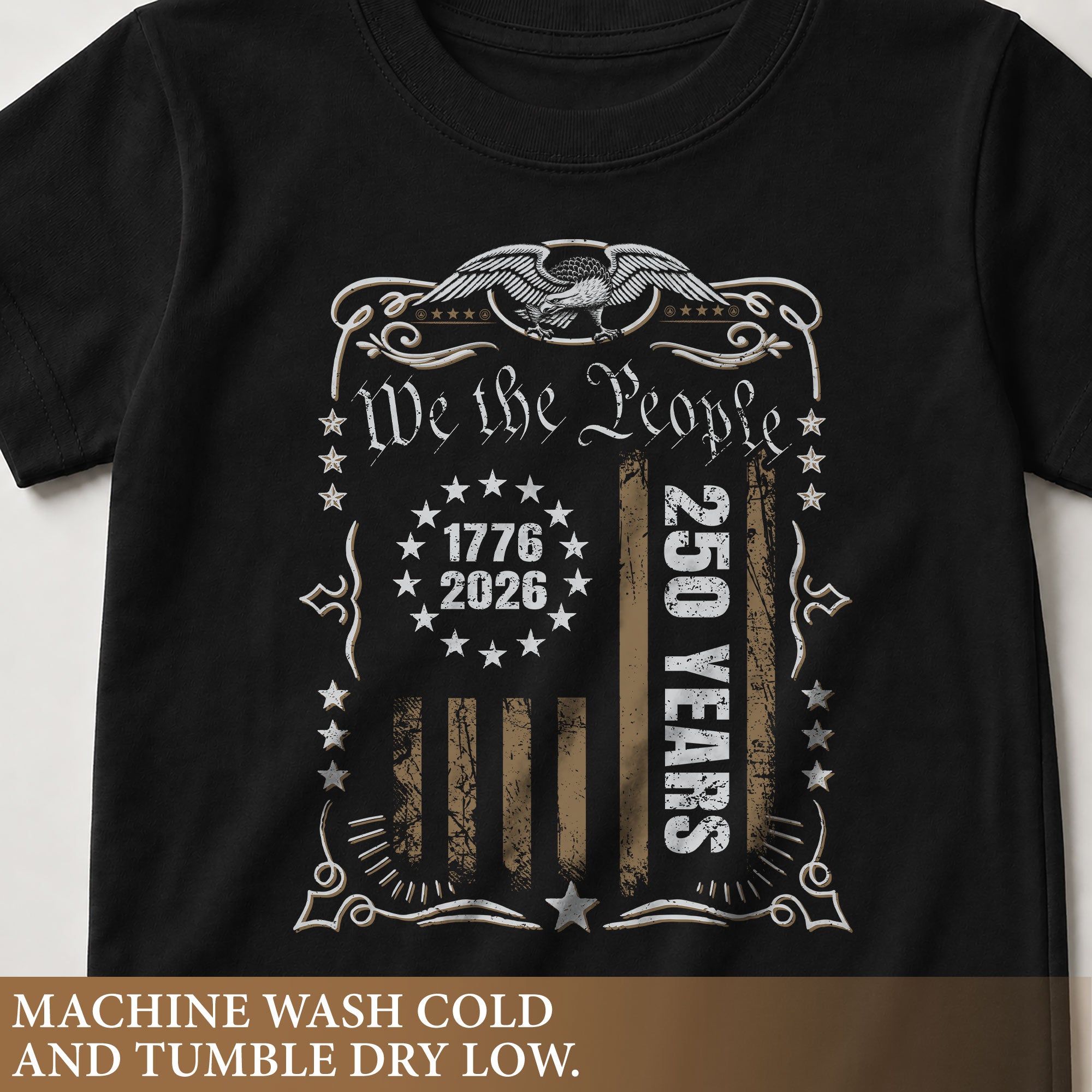 250 Years Kids T-Shirt We The People Patriotic Betsy Ross Flag 1776-2026 Youth Tee Shirt