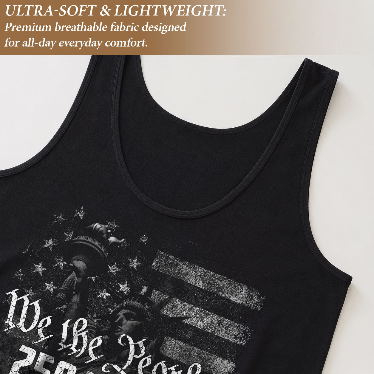 We The People 250 Years Tank Top Women 1776-2026 Statue of Liberty Patriotic Shirt