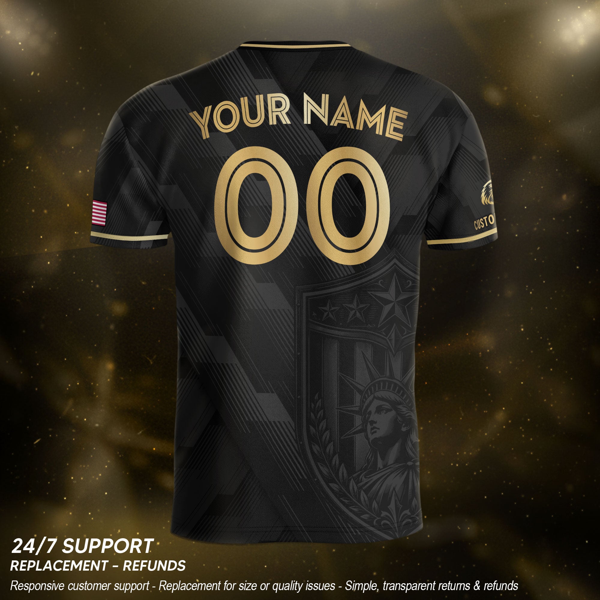 Abstract Pattern Adult Soccer Jersey Style Custom Name Number Personalized Sport Top
