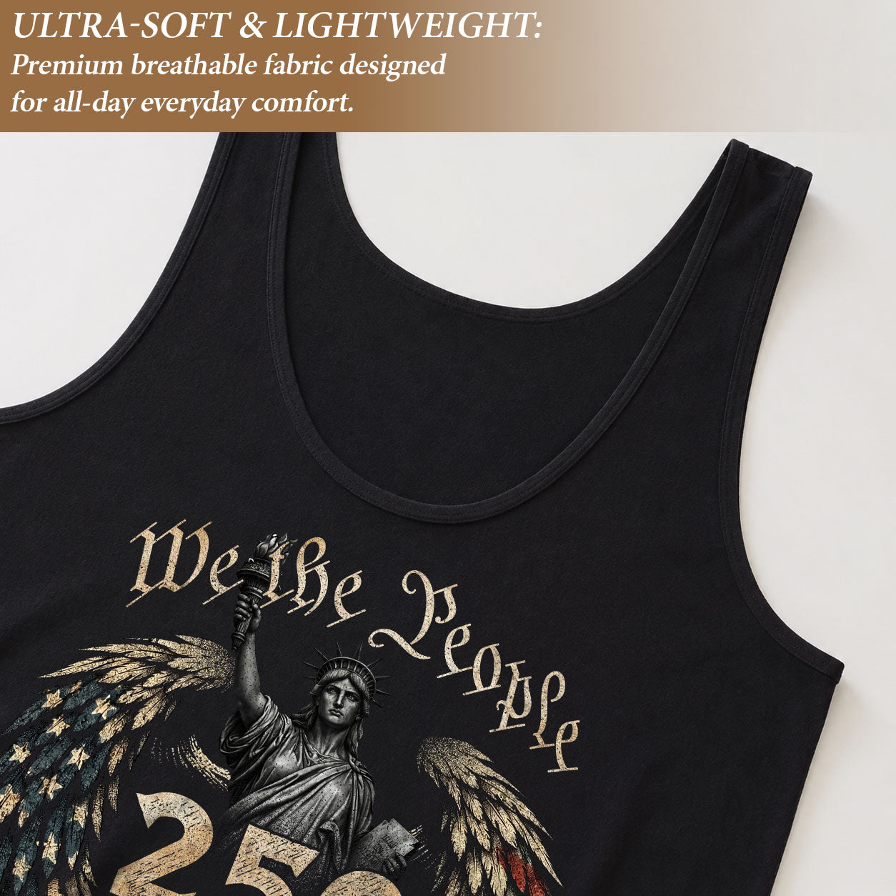 We the People 250 Years Tank Top | Patriotic 1776-2026 Women's Graphic Shirt