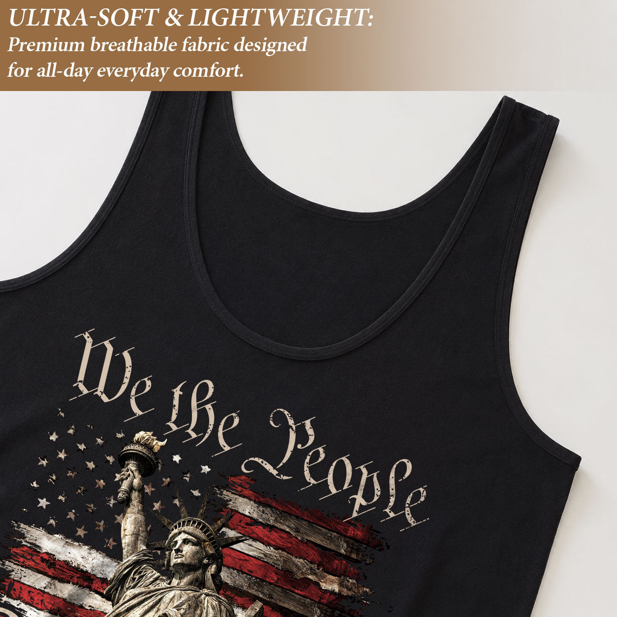 We the People 250 Years Statue of Liberty Tank Top | Patriotic 1776-2026 Women Shirt