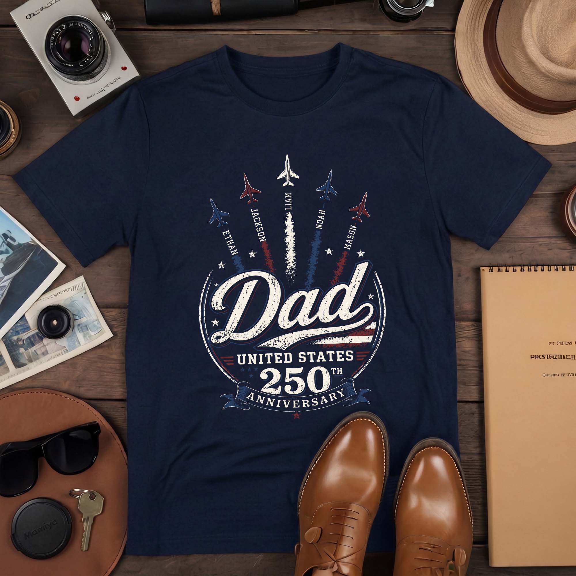 Jet Fighter Aircraft Holiday Shirts Custom Kids Names Personalized Title All Ages Top
