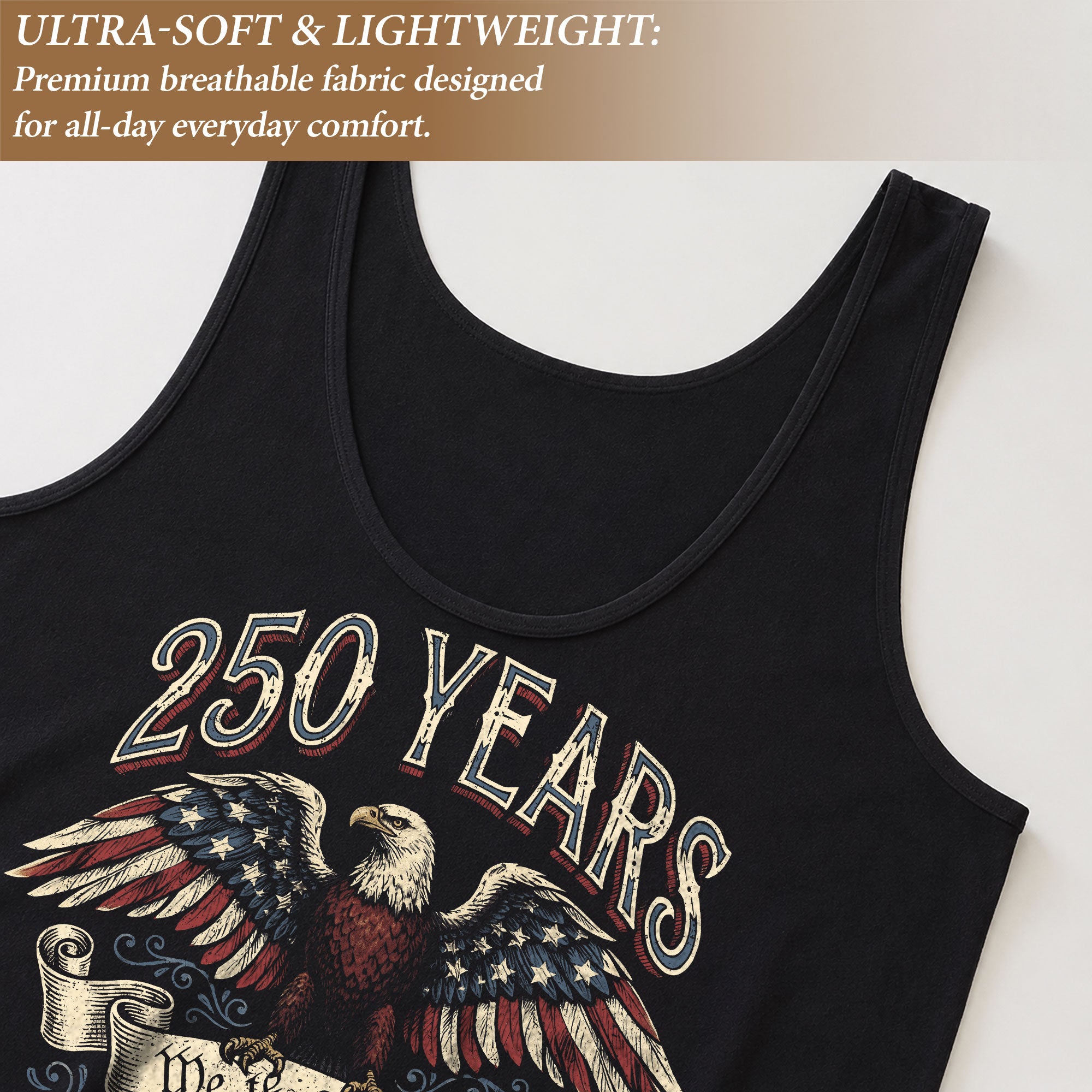 American Flag Eagle Womens Tank Top Vintage Patriotic 1776 2026 Sleeveless Shirt
