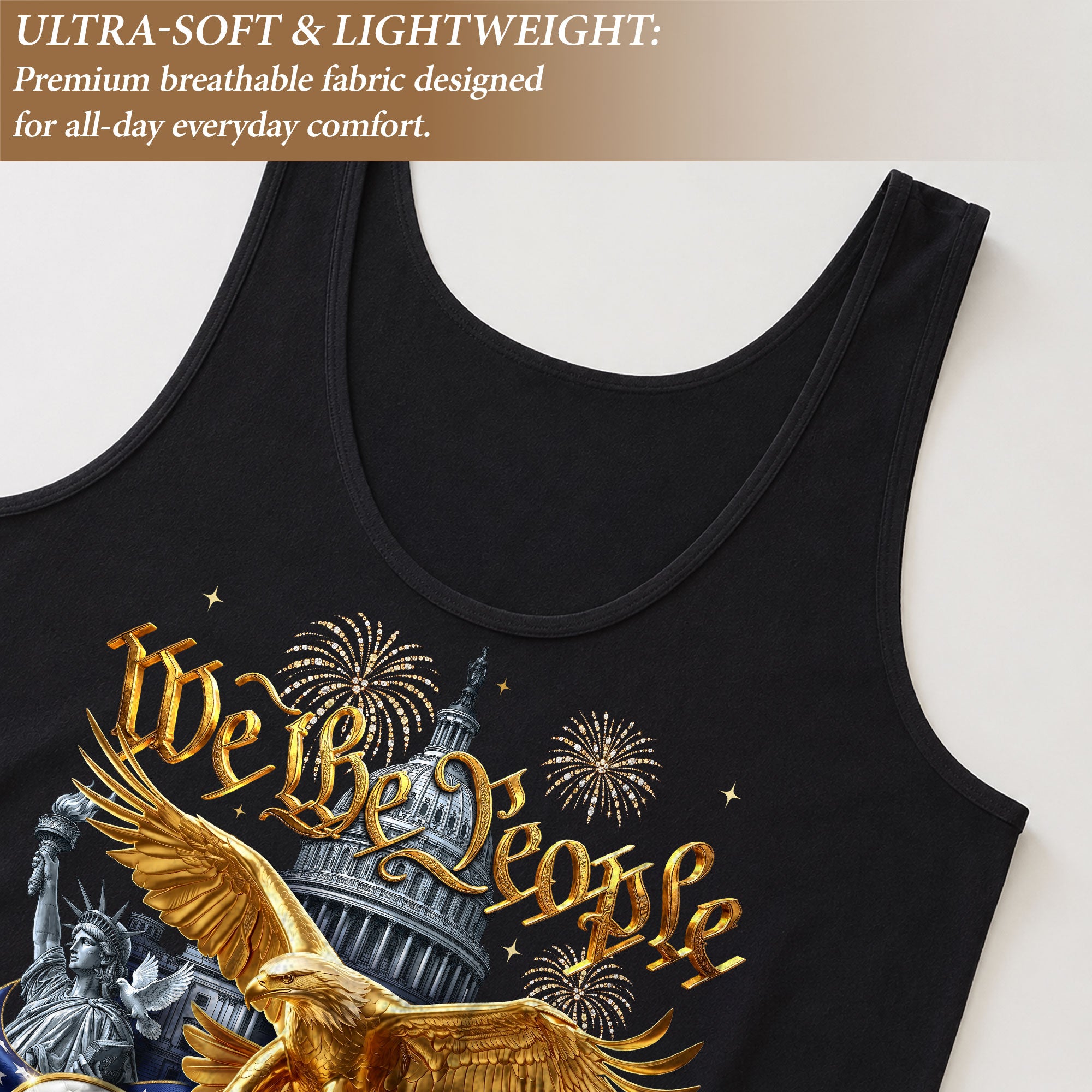 We The People Tank Top Women Patriotic US 1776 2026 Eagle 250th Anniversary Shirt