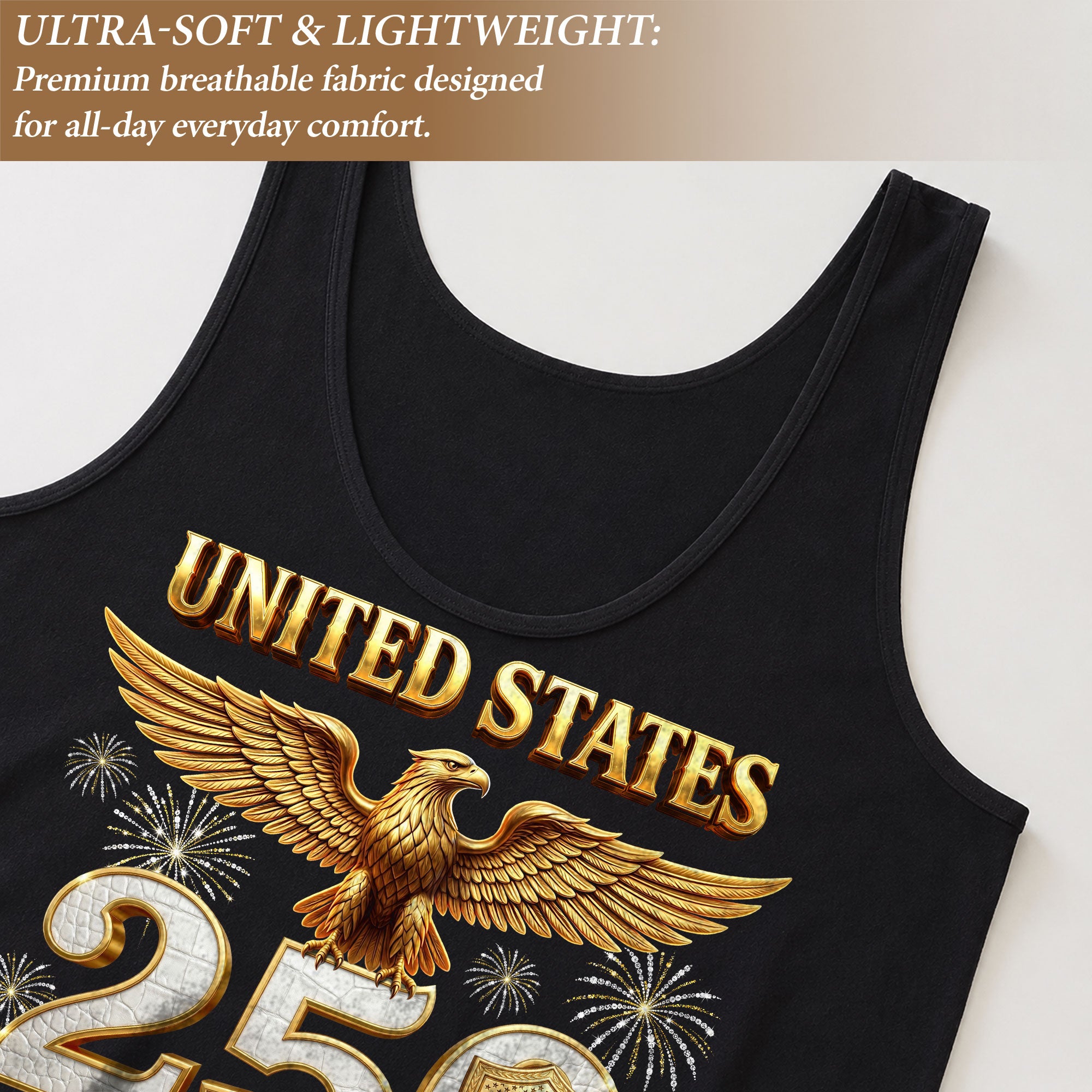 United States Tank Top Women Patriotic Eagle 1776 2026 We The People 250th Shirt