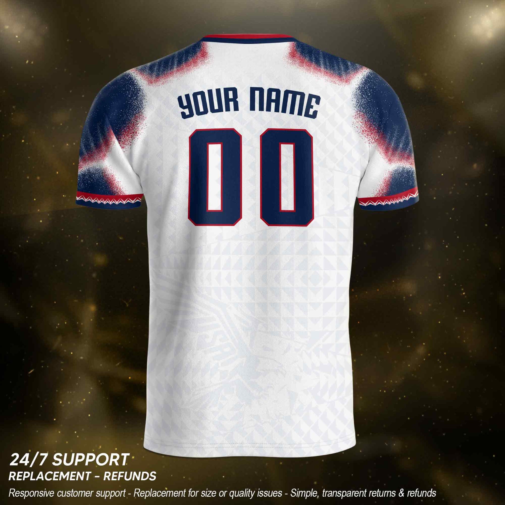 Custom USA Adult Soccer Jersey Personalized Football Shirt with Name and Number - Rust Field Wear