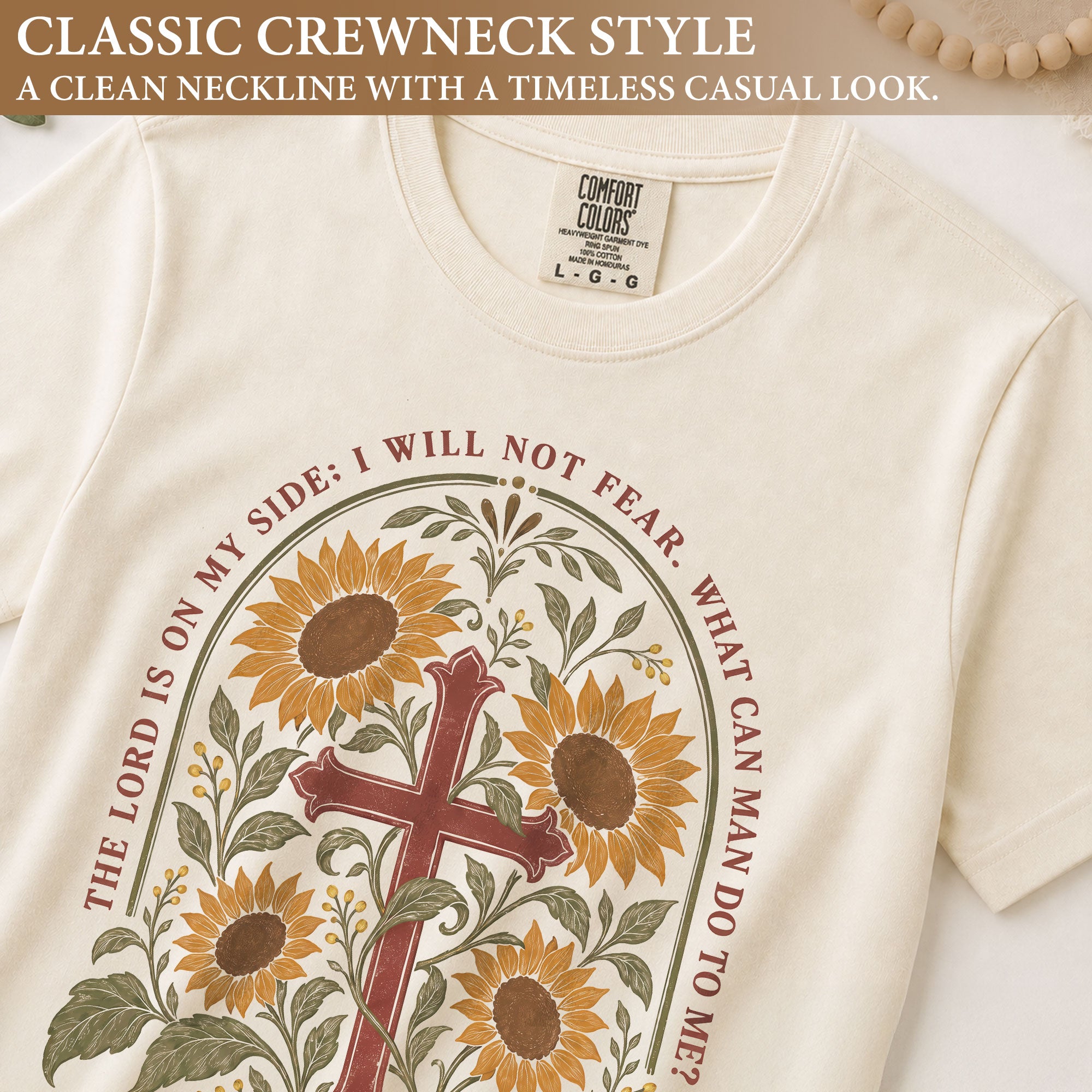 Faith Over Fear Shirt Women Sunflower Cross Christian Shirt Aesthetic Bible Verse Graphic