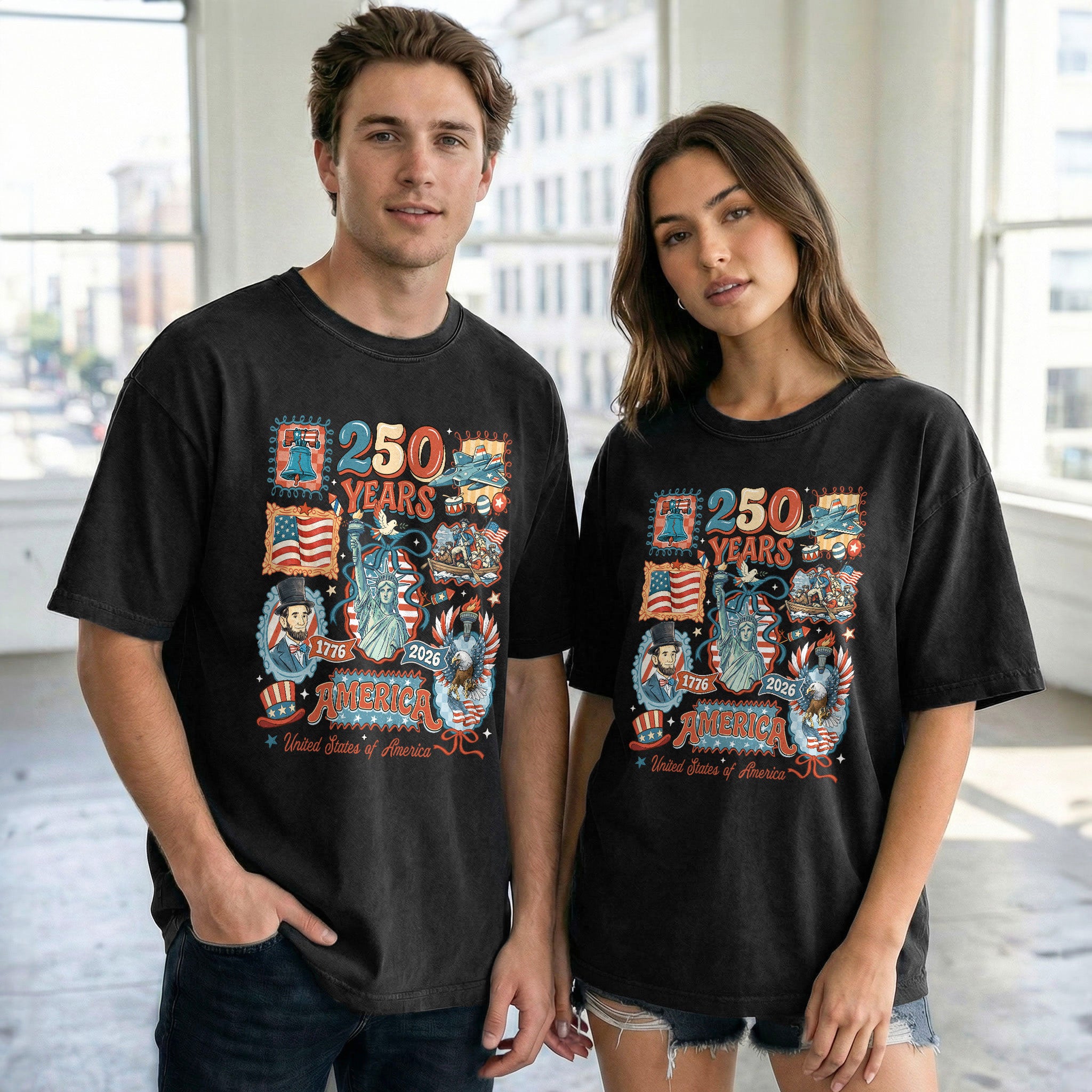 USA 250th Anniversary 1776-2026 Shirt - Limited Edition Vintage 250 Years Patriotic Tee