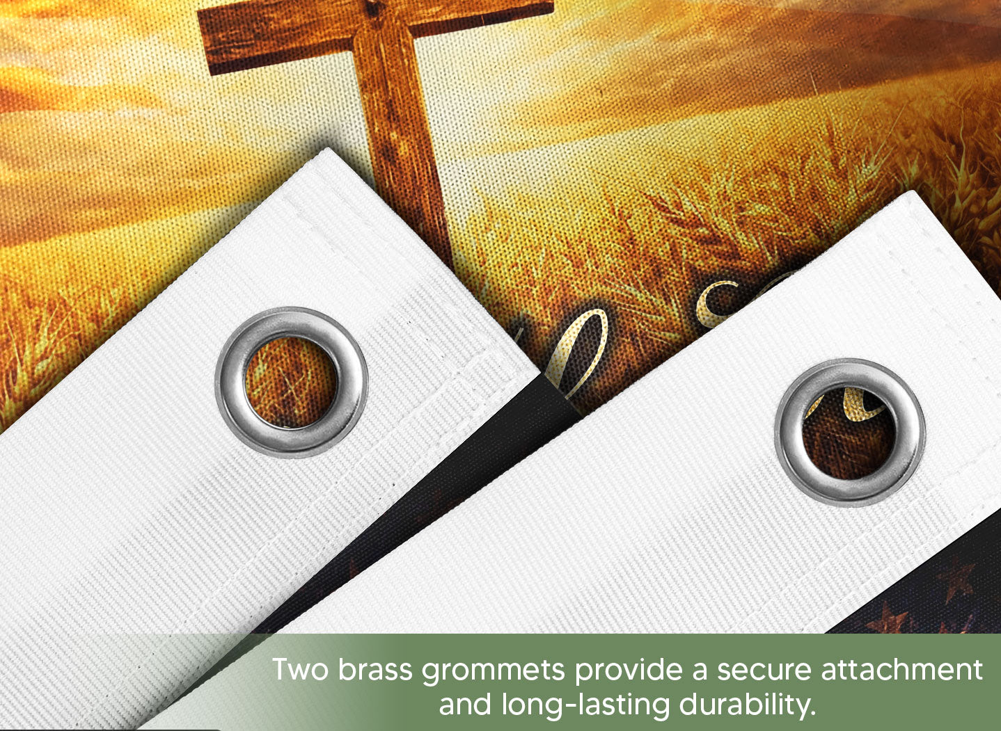 250 Years of Blessings Flag 1776–2026 – Liberty Bell & Cross One Nation Under God Patriotic Banner