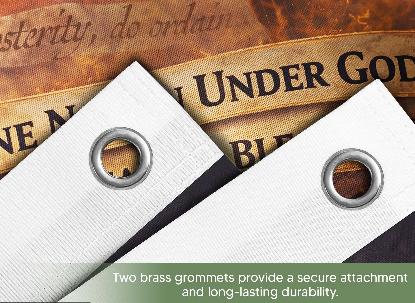 250 Year American Anniversary House Flag 1776–2026 Patriotic USA Flag One Nation Under God - Rust Field Wear