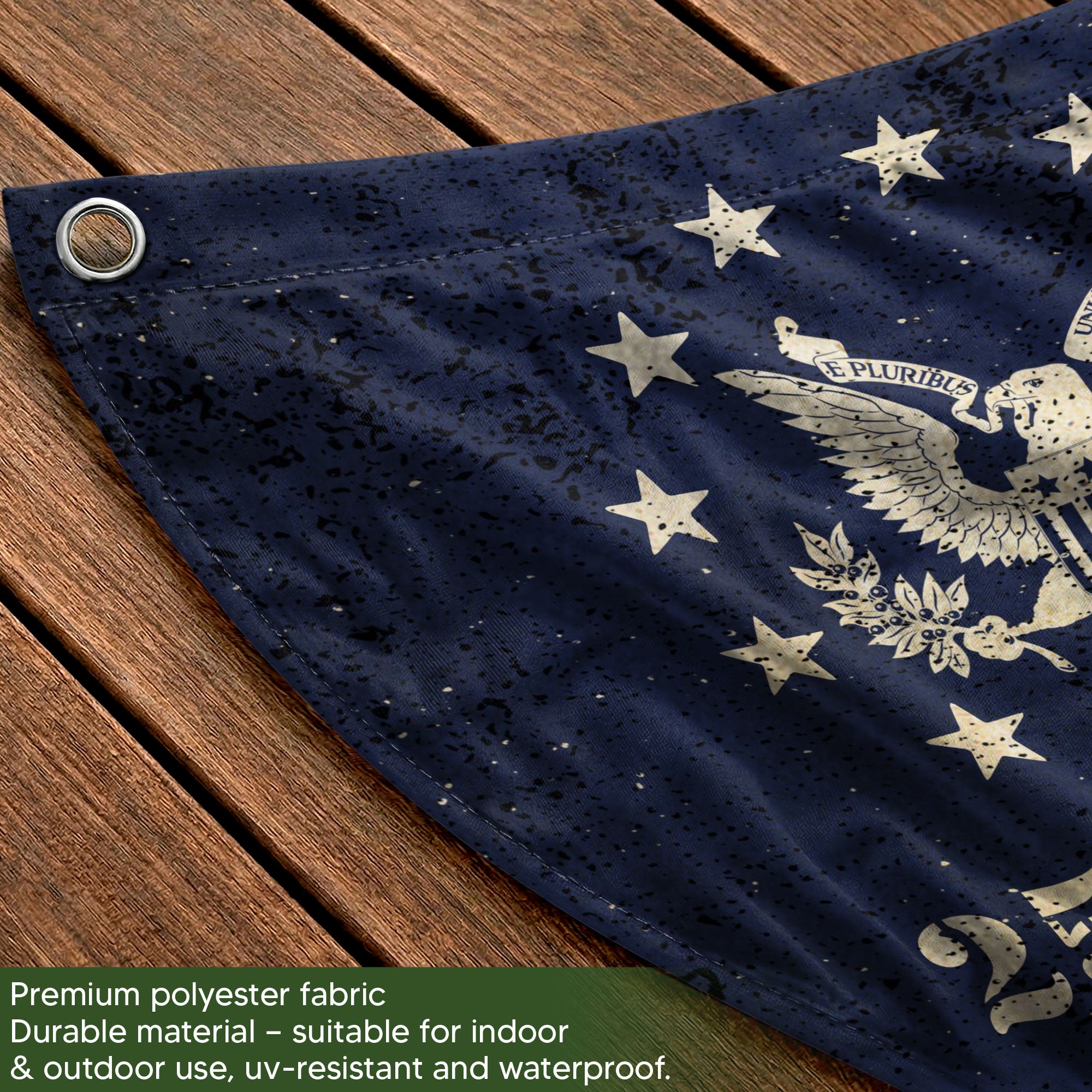 250th Anniversary USA Flag Fence Banner - Patriotic We The People Design for 2026 Celebration