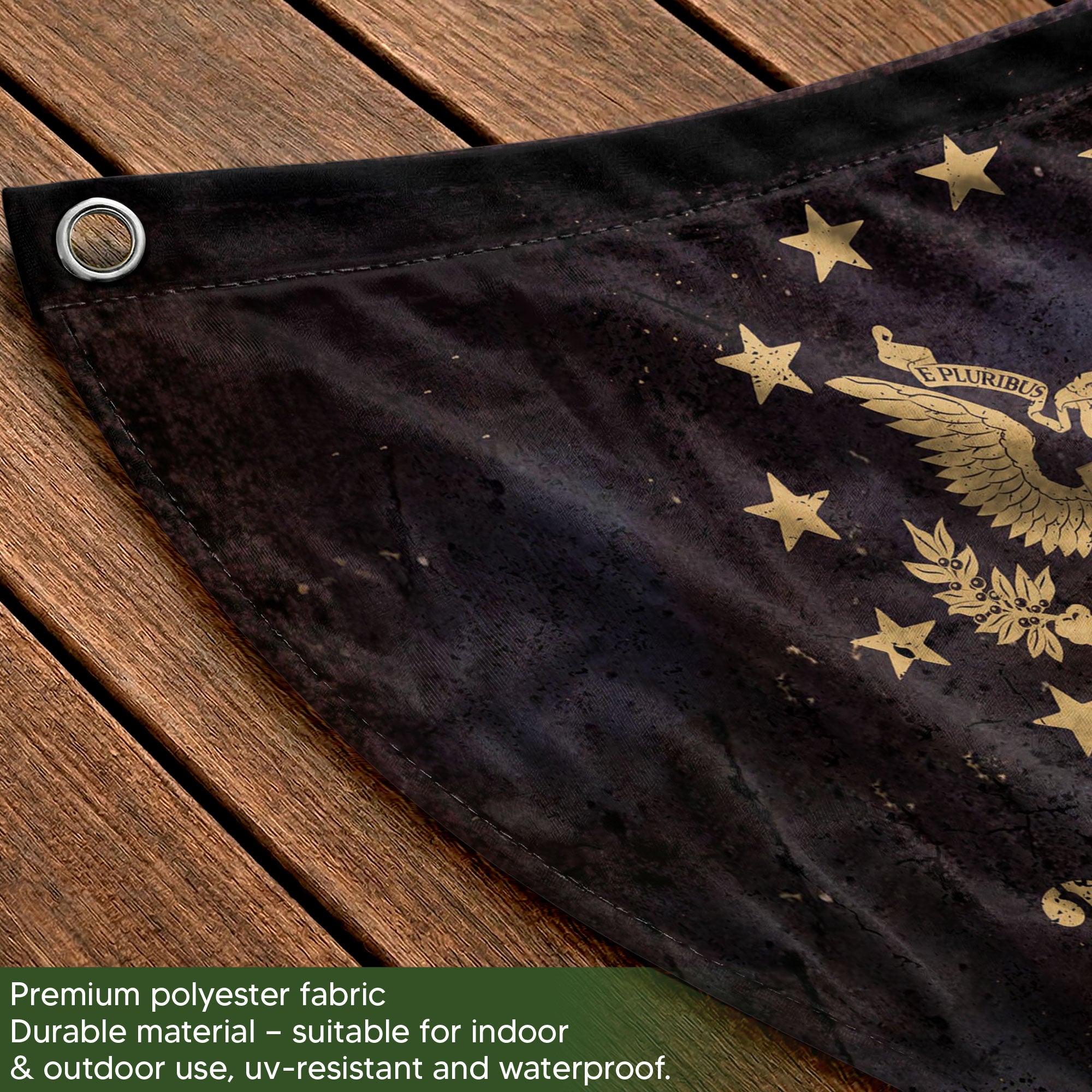 250th Anniversary USA Flag Fence Banner - We The People & Eagle Design for 2026 Celebration