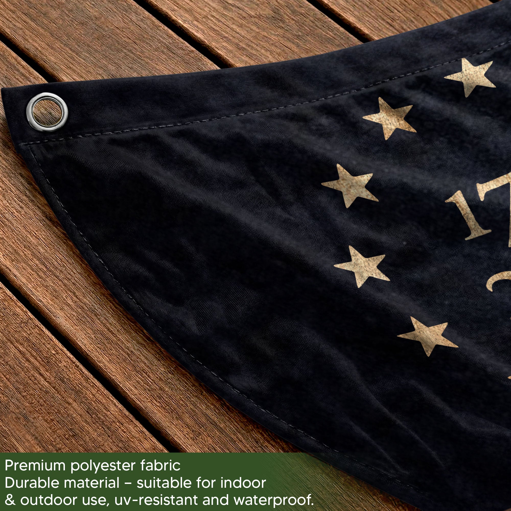 Pledge of Allegiance Fence Flag 1776-2026 Patriotic Eagle - We The People Outdoor Decor