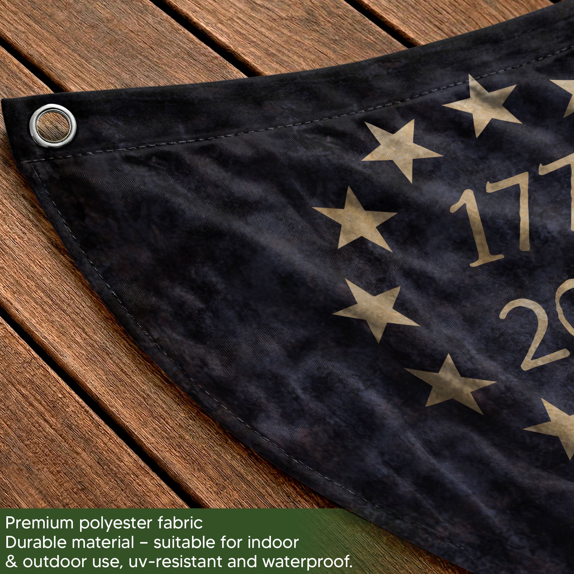 250 Years Lady Justice Fence Flag Patriotic 1776-2026 - We The People Outdoor Banner