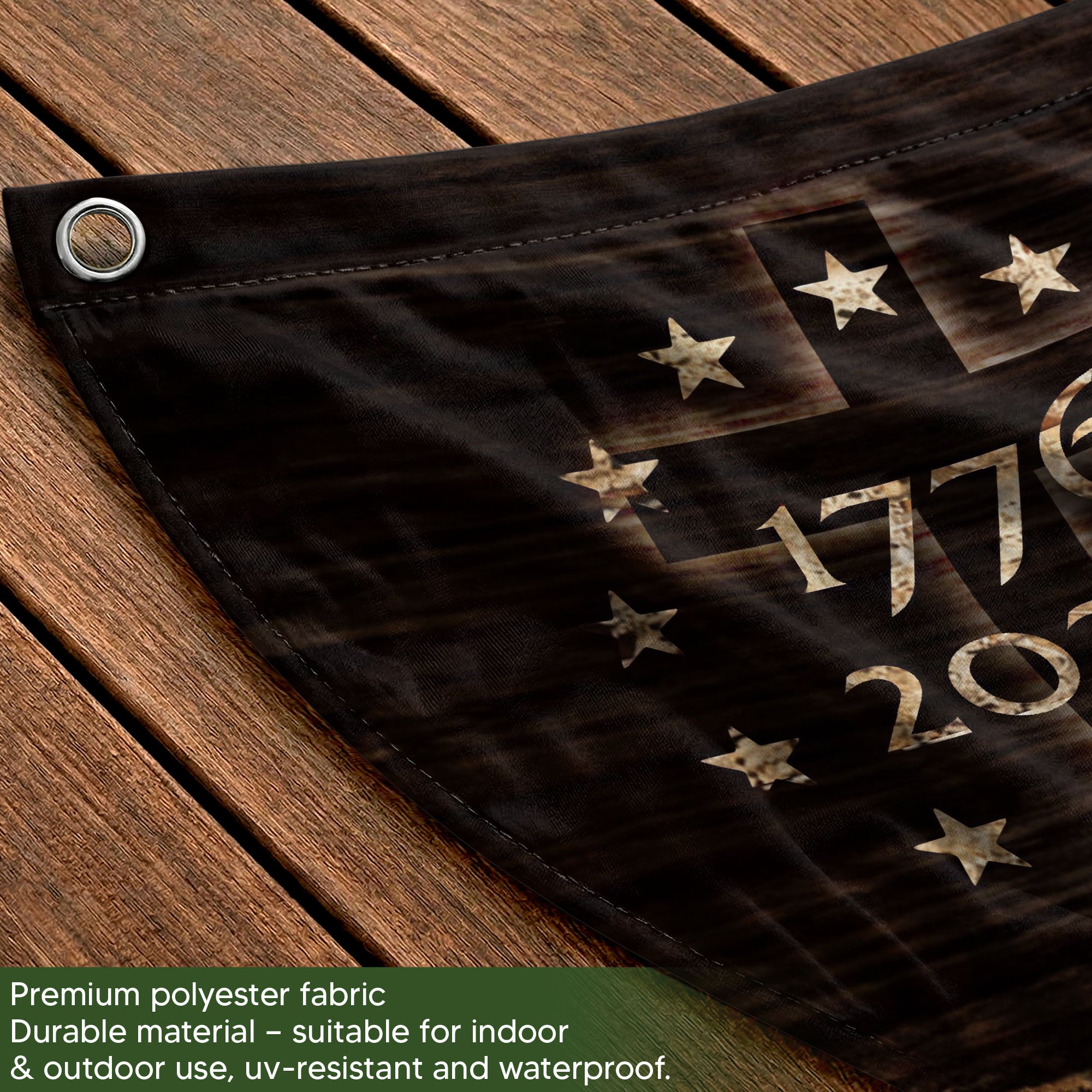 250 Years of Freedom Fence Flag 1776-2026 – Christian Patriotic Cross & Liberty Bell USA Double Sided Banner