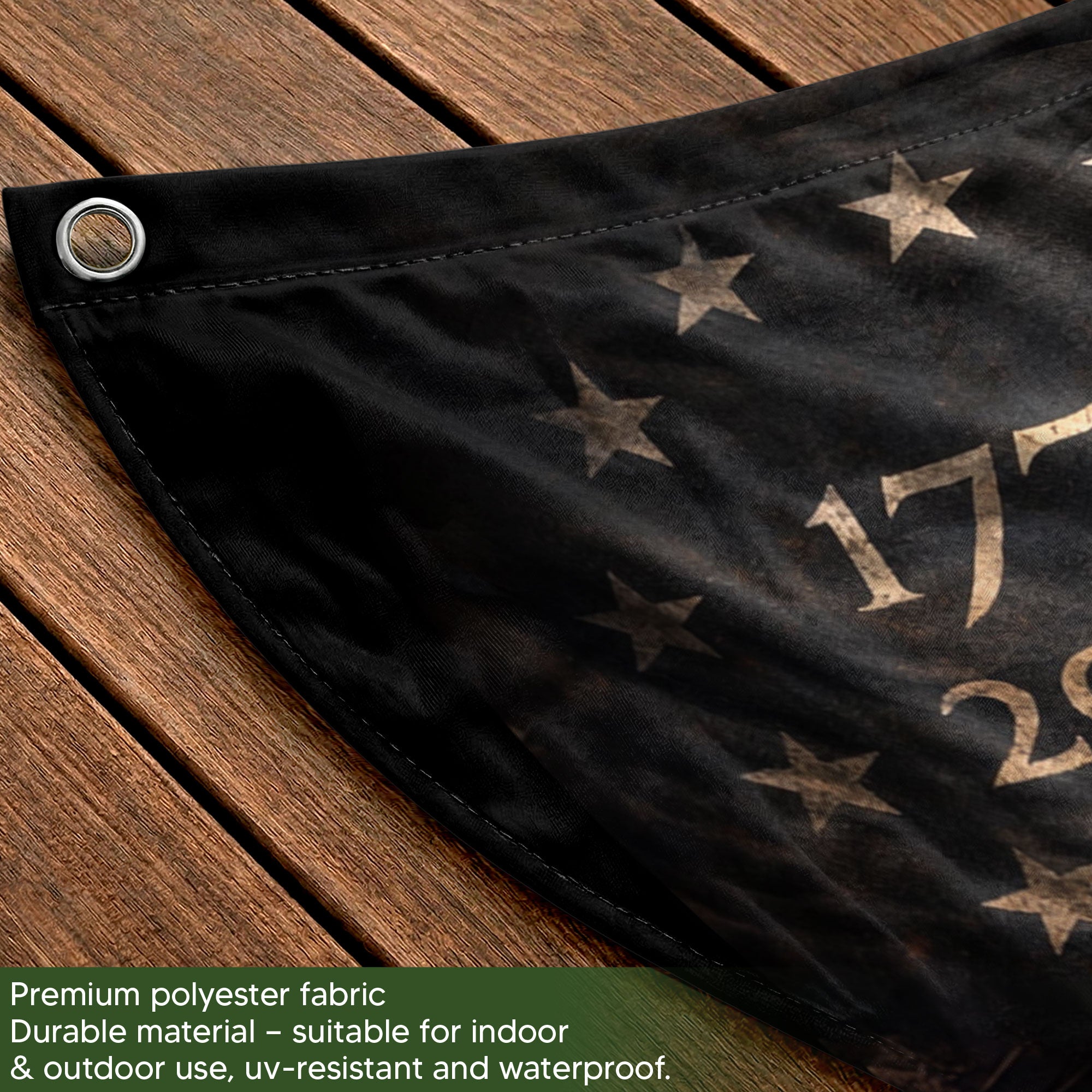 250 Years USA Anniversary Fence Flag 1776-2026 – Jesus & Eagle Christian Patriotic Double Sided Banner
