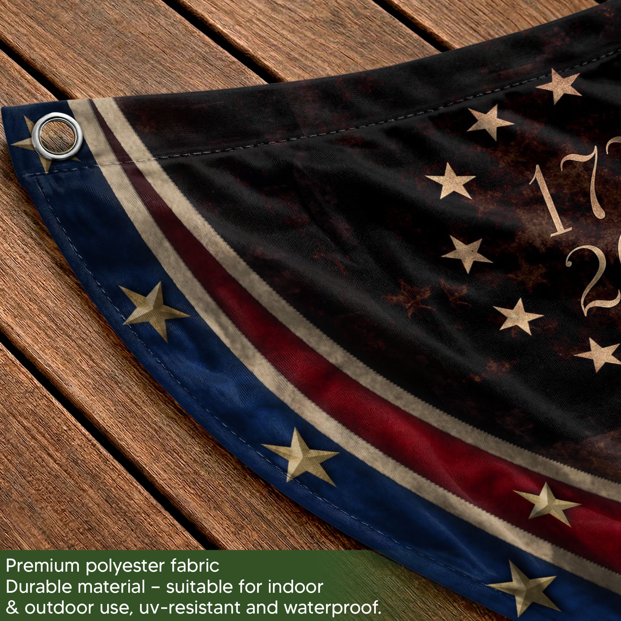 250 Anniversary USA Flag Fence Flag Custom Family Name, American Flag 250 Year Anniversary Banner with Eagle Design