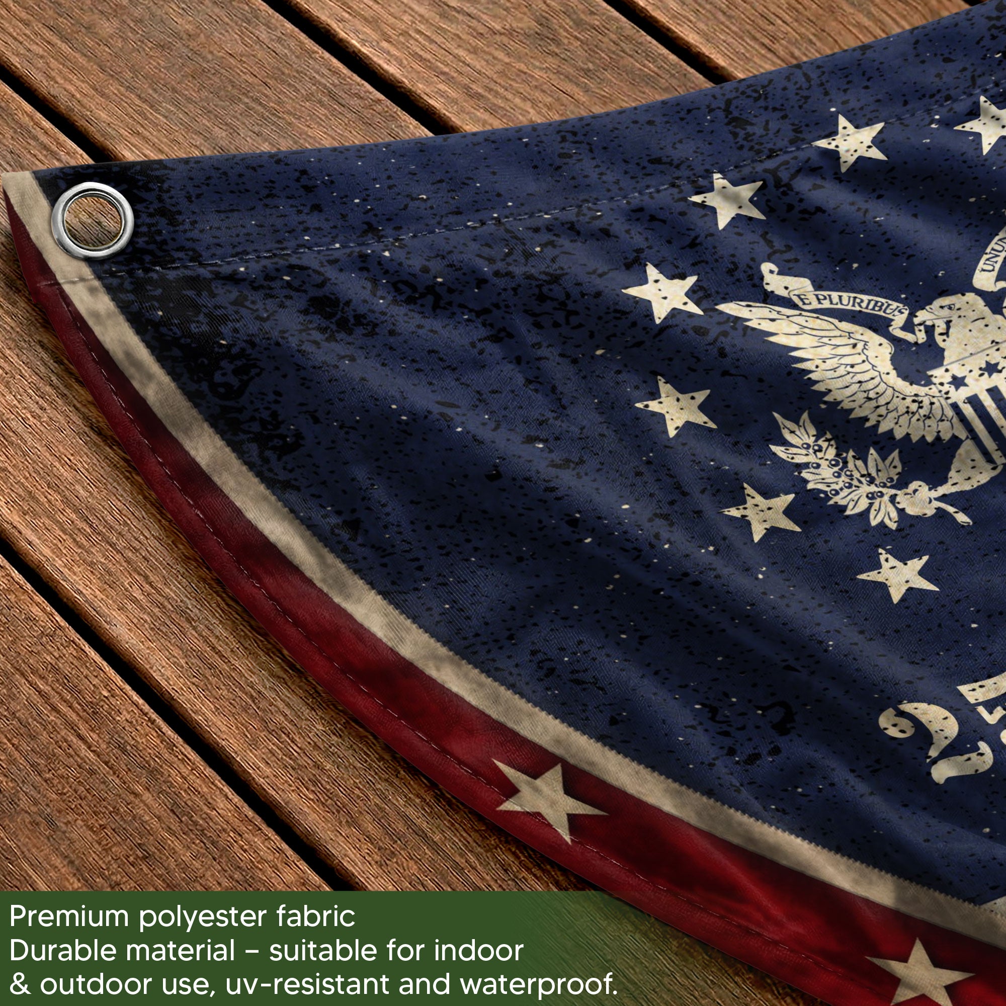 250 Years of Freedom Flag Fence Flag Custom Family Name, We The People Flag, American Flag with Eagle Patriotic Banner
