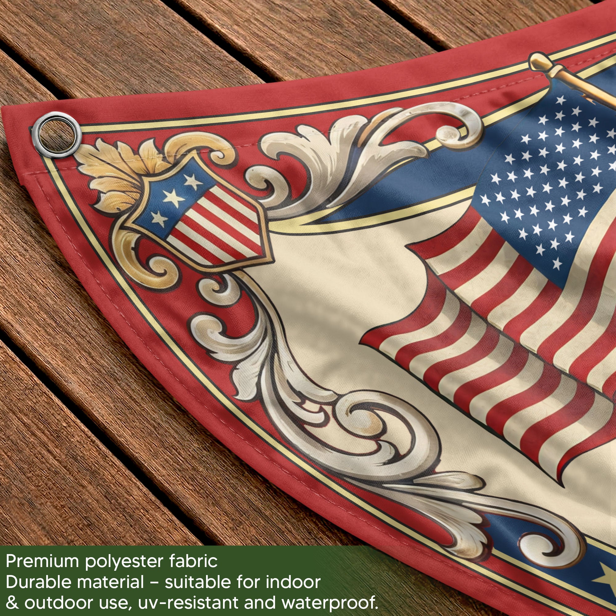 250th Anniversary USA Fence Flag - Patriotic Decor for 2026 Celebration