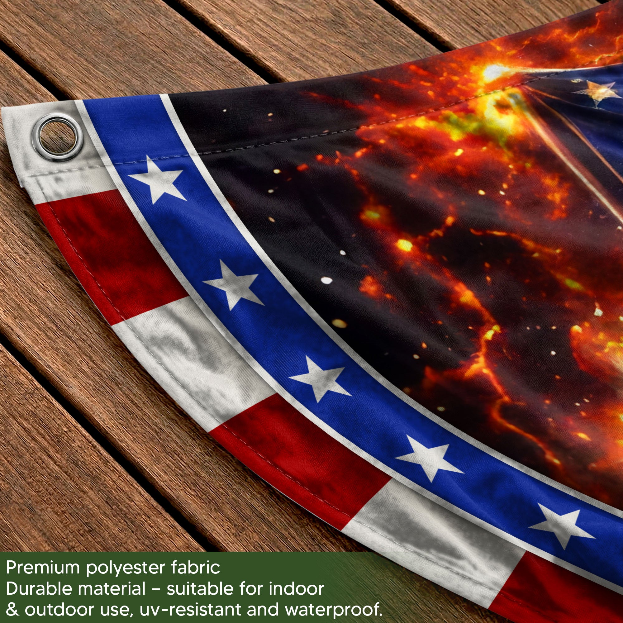 250 Years of Freedom Fence Flag 1776-2026 Patriotic Military Shield Banner