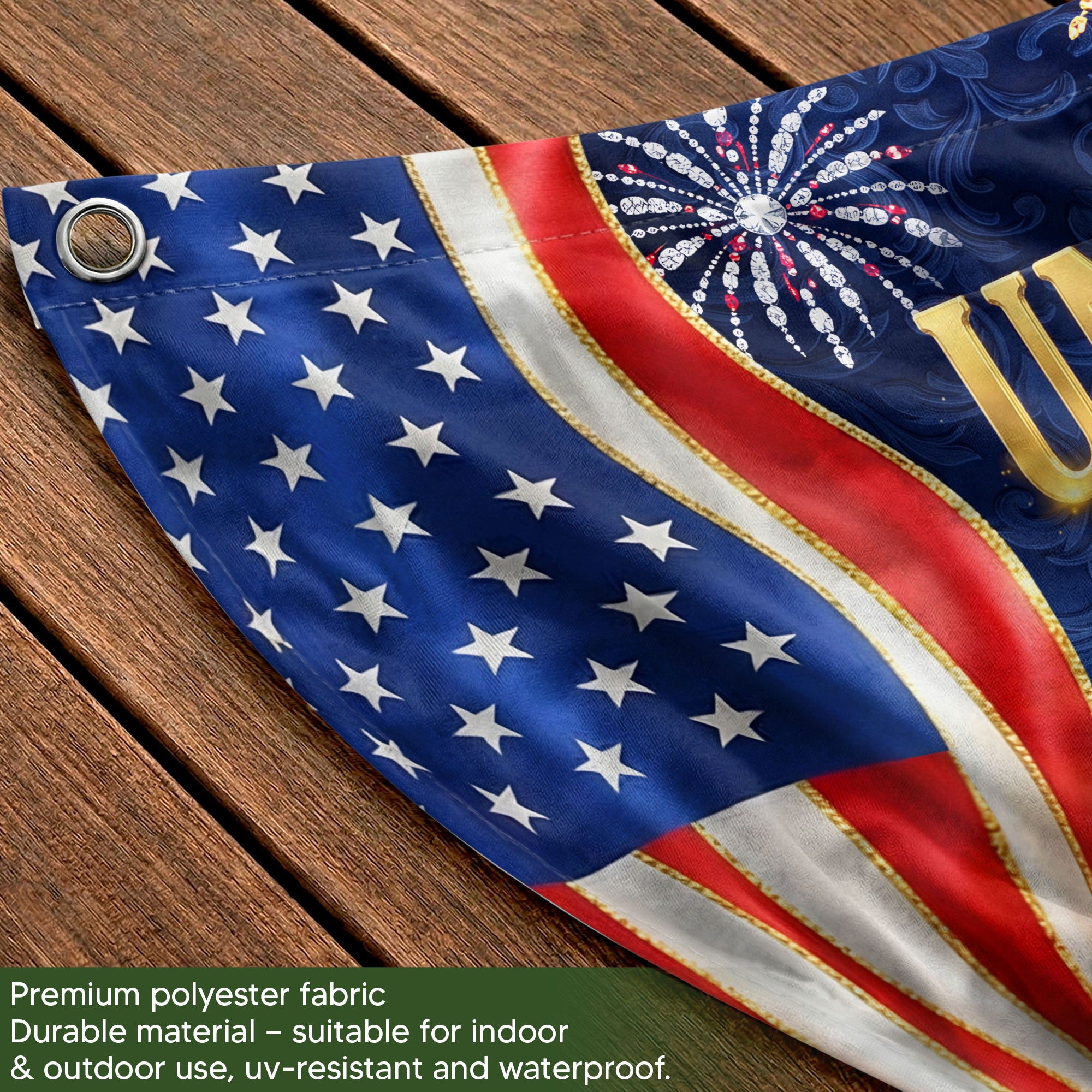 250 Years United States Fence Flag 1776-2026 Patriotic Heritage Banner