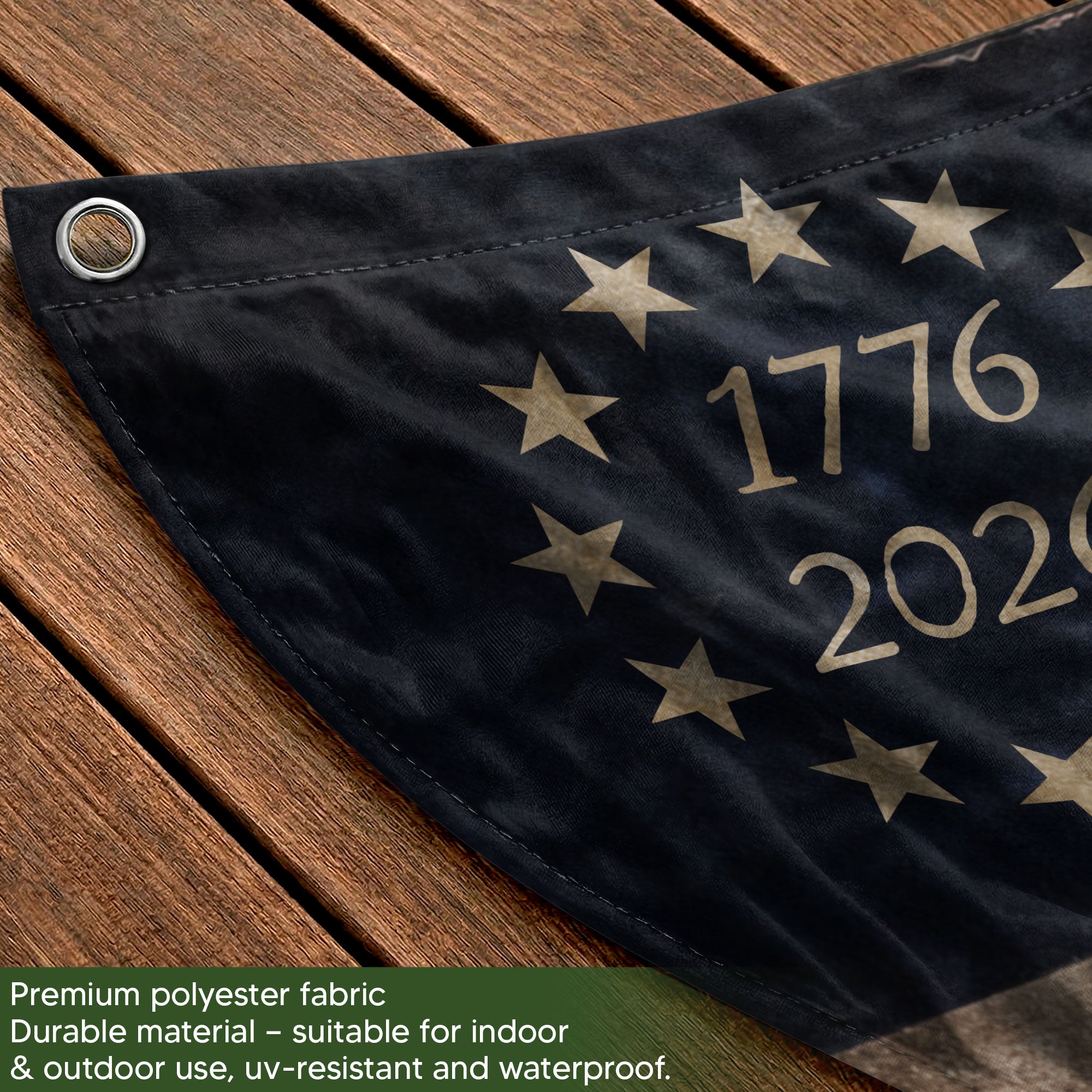 George Washington Fence Flag Custom Family Name 250 Years Freedom 1776-2026 Yard Decor