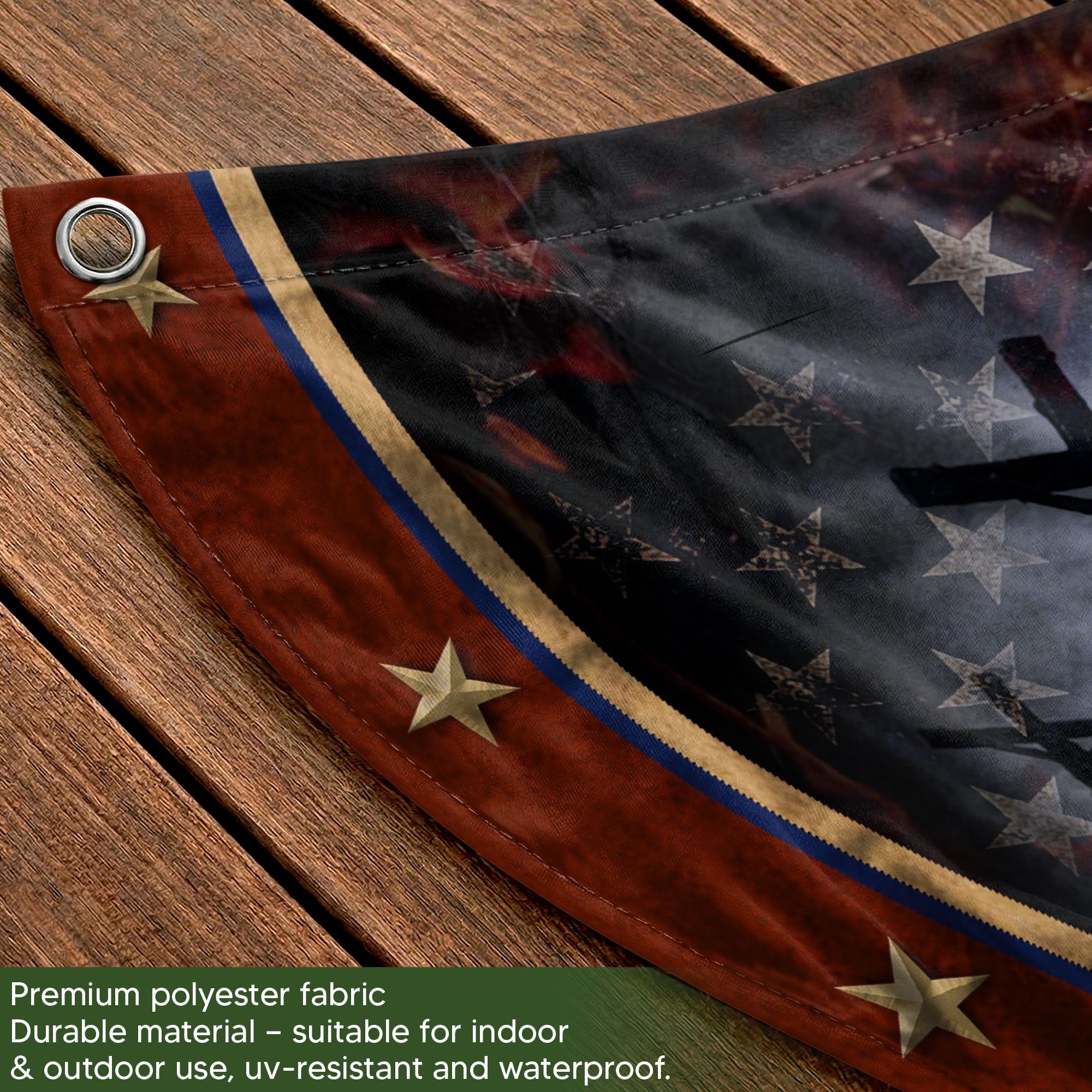 250 Christ Years of Freedom Flag Fence Flag Custom Family Name 250 Years Christian Flag American Flag with Cross Design