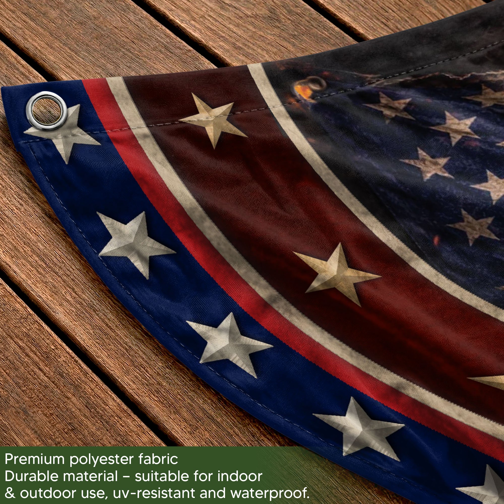 Christian Faith Bible Fence Flag Custom Family Name 250 Years Freedom 1776-2026 Patriotic Decor