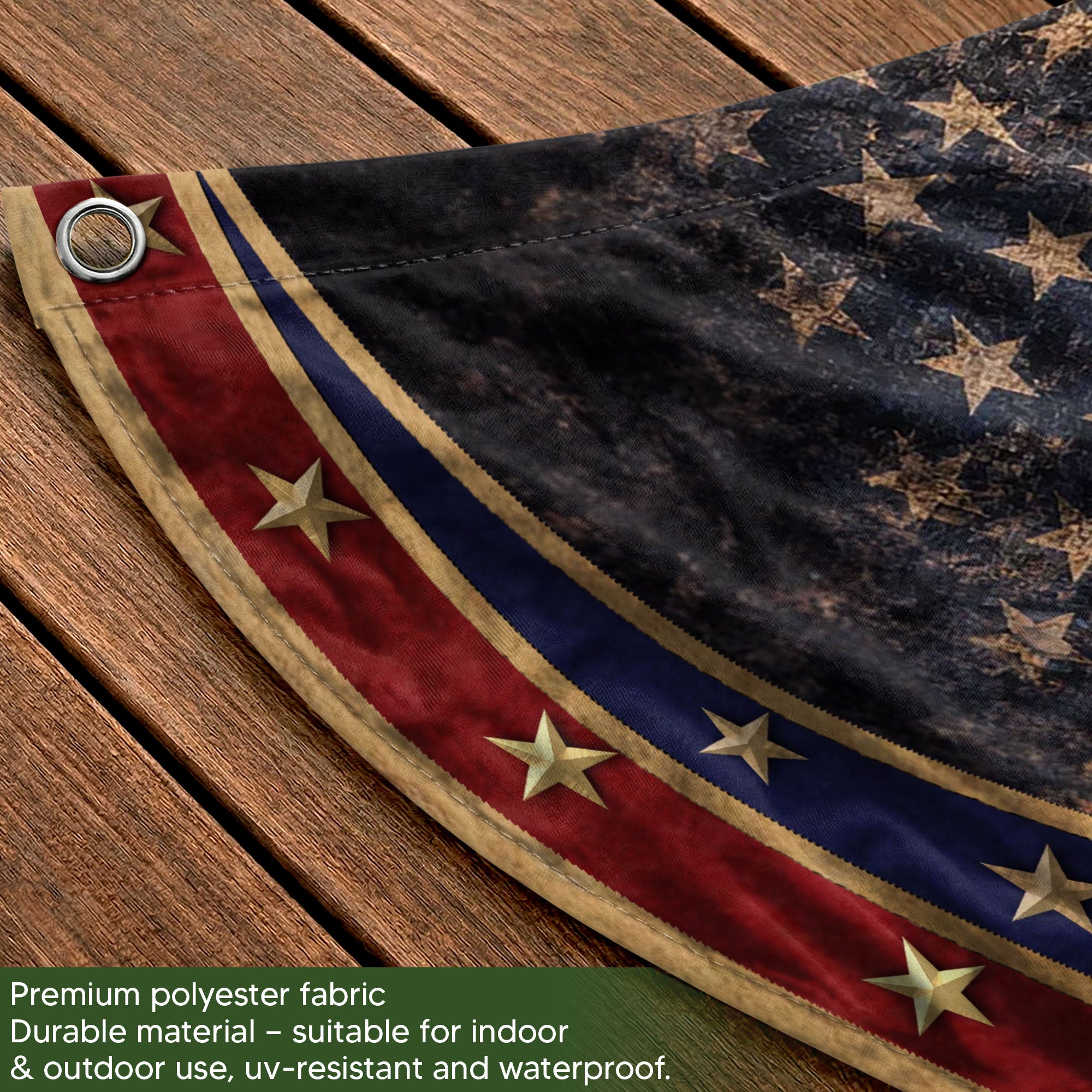 Patriotic Eagle Liberty Bell Fence Flag Custom Family Name 250 Years Freedom 1776-2026 Yard Decor