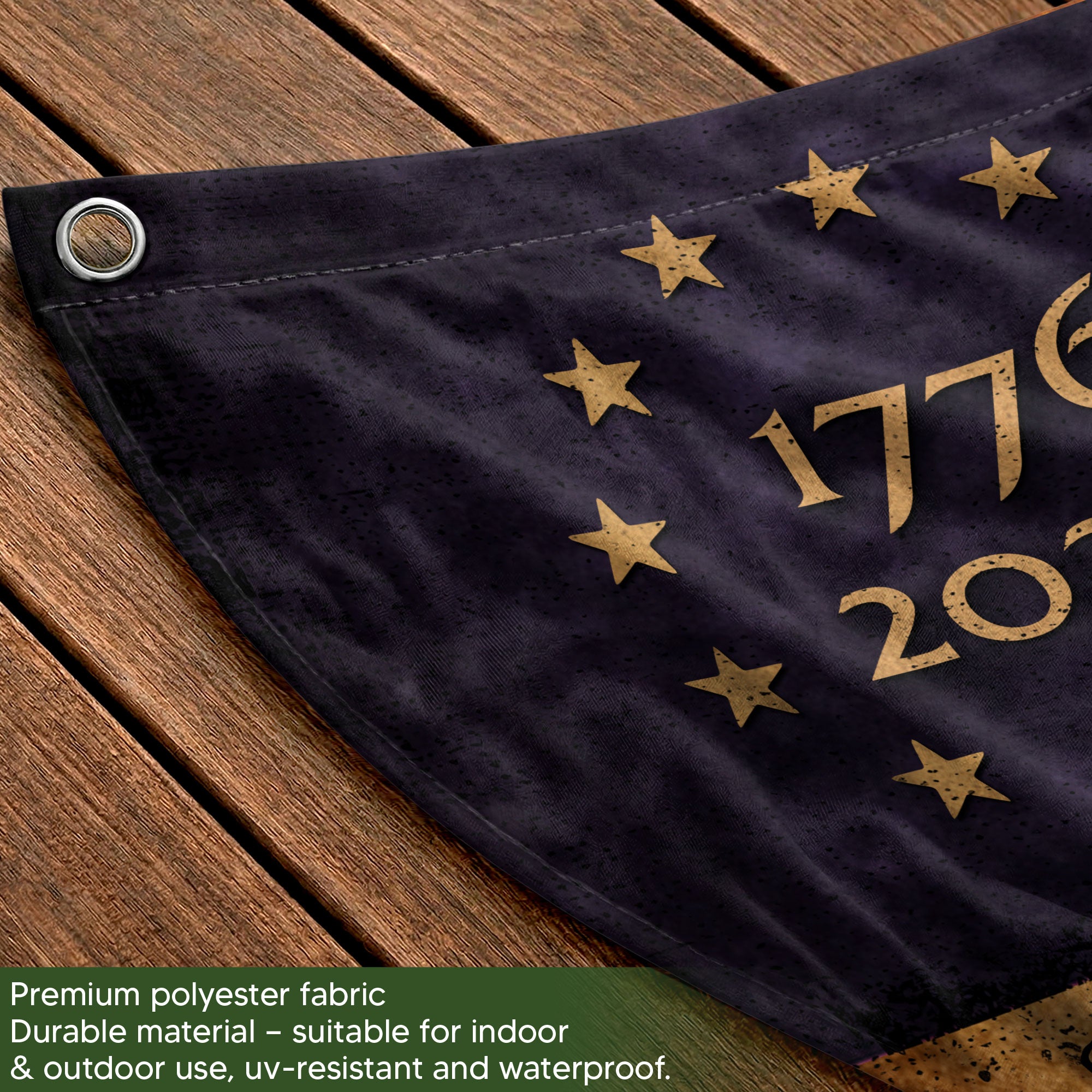 250 Years of Freedom Fence Flag 1776 to 2026 Patriotic Eagle Liberty Bell Statue Outdoor Yard Decor